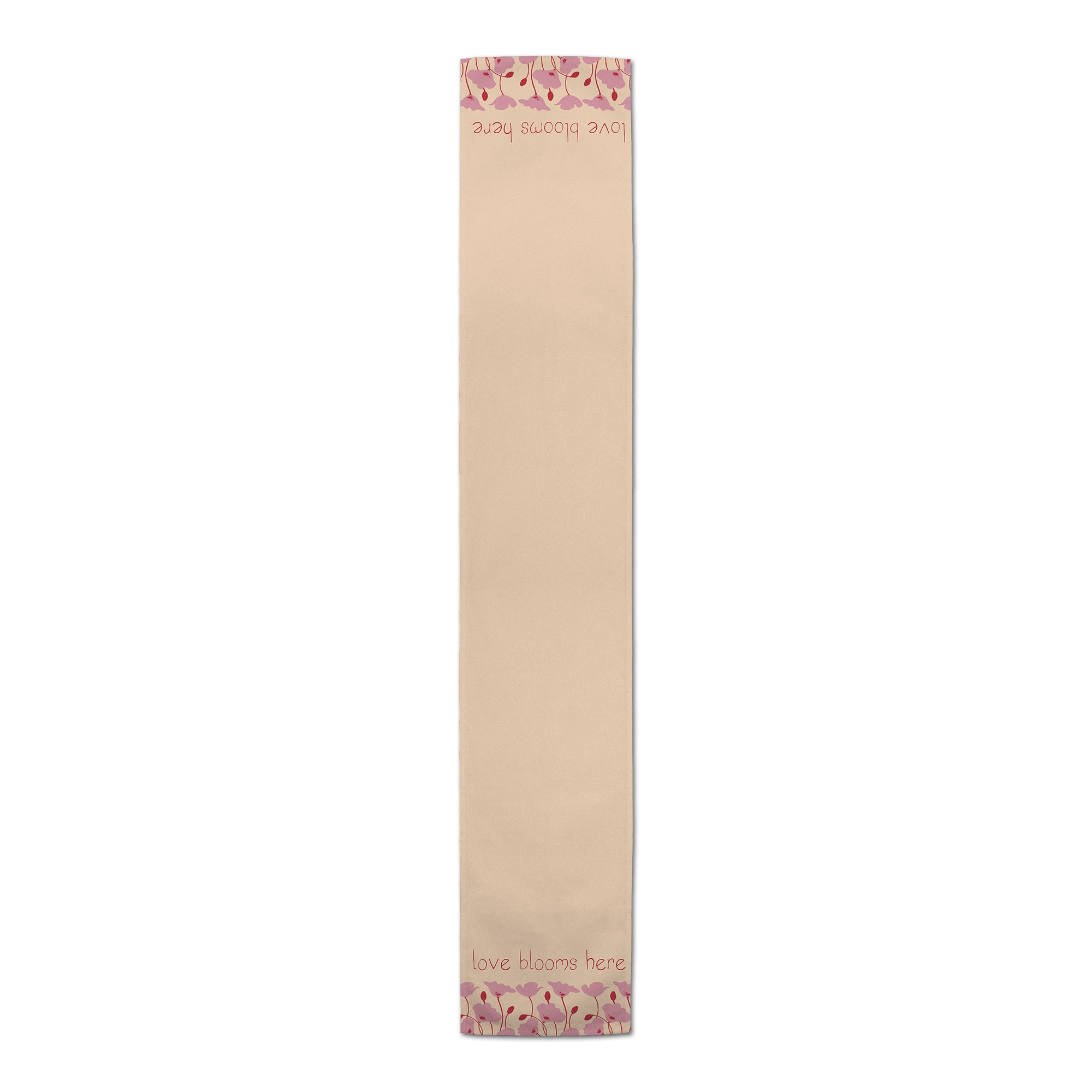 Love Blooms Here 16" x 72" Cotton Twill Runner