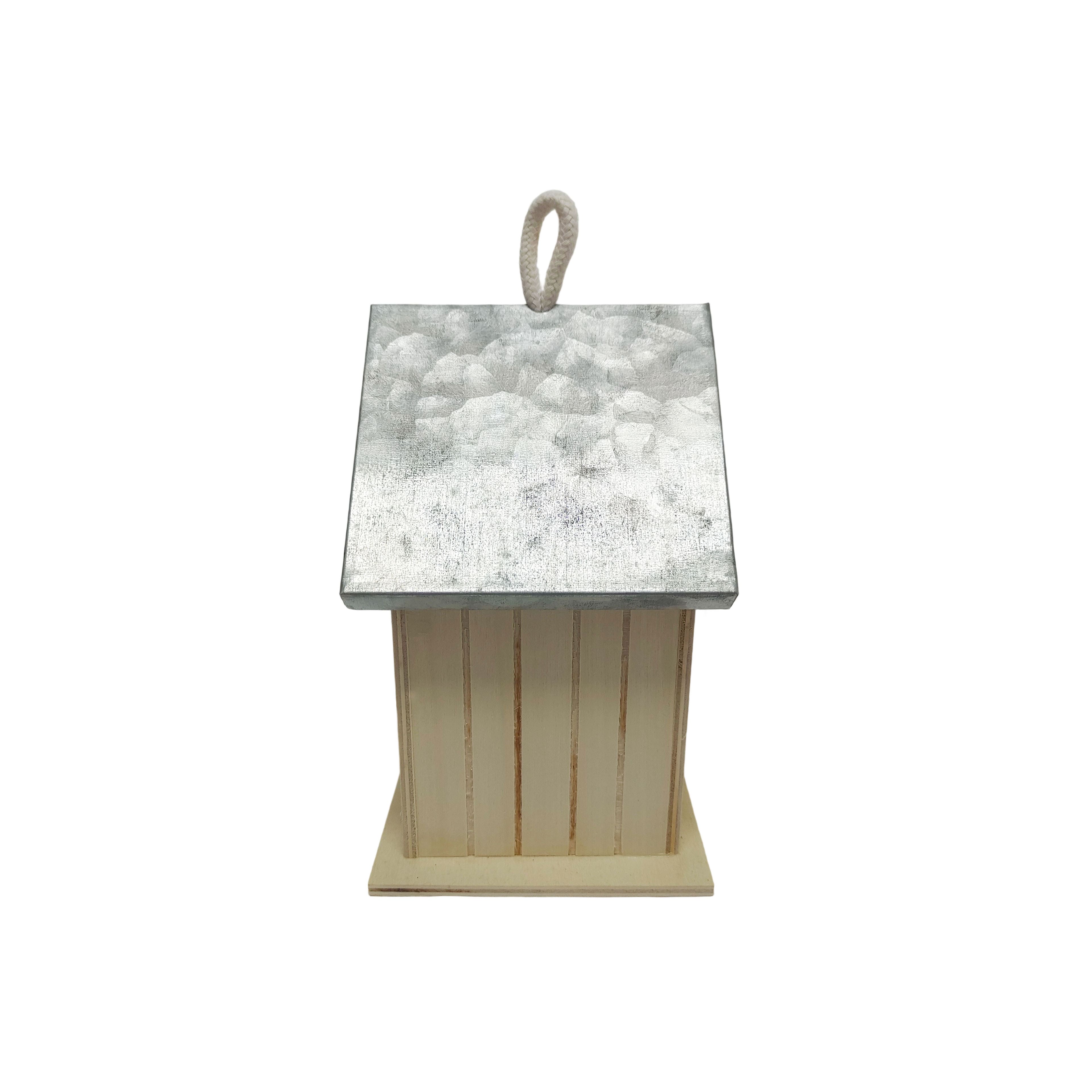8 Pack: 7" Unfinished Plywood Birdhouse by Make Market®