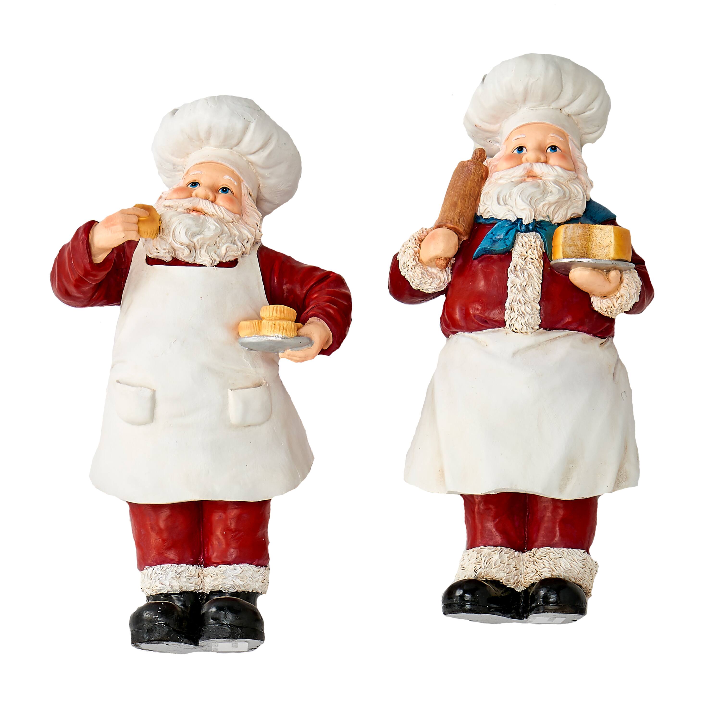 12" Christmas Santa Chef Set
