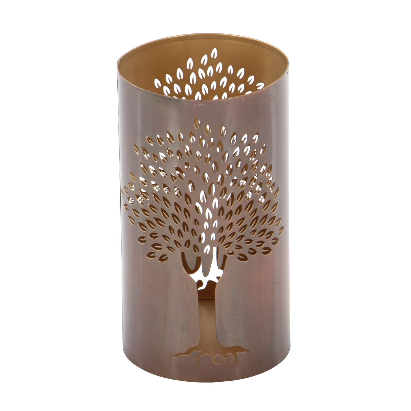 Brown Metal Eclectic Lantern Set