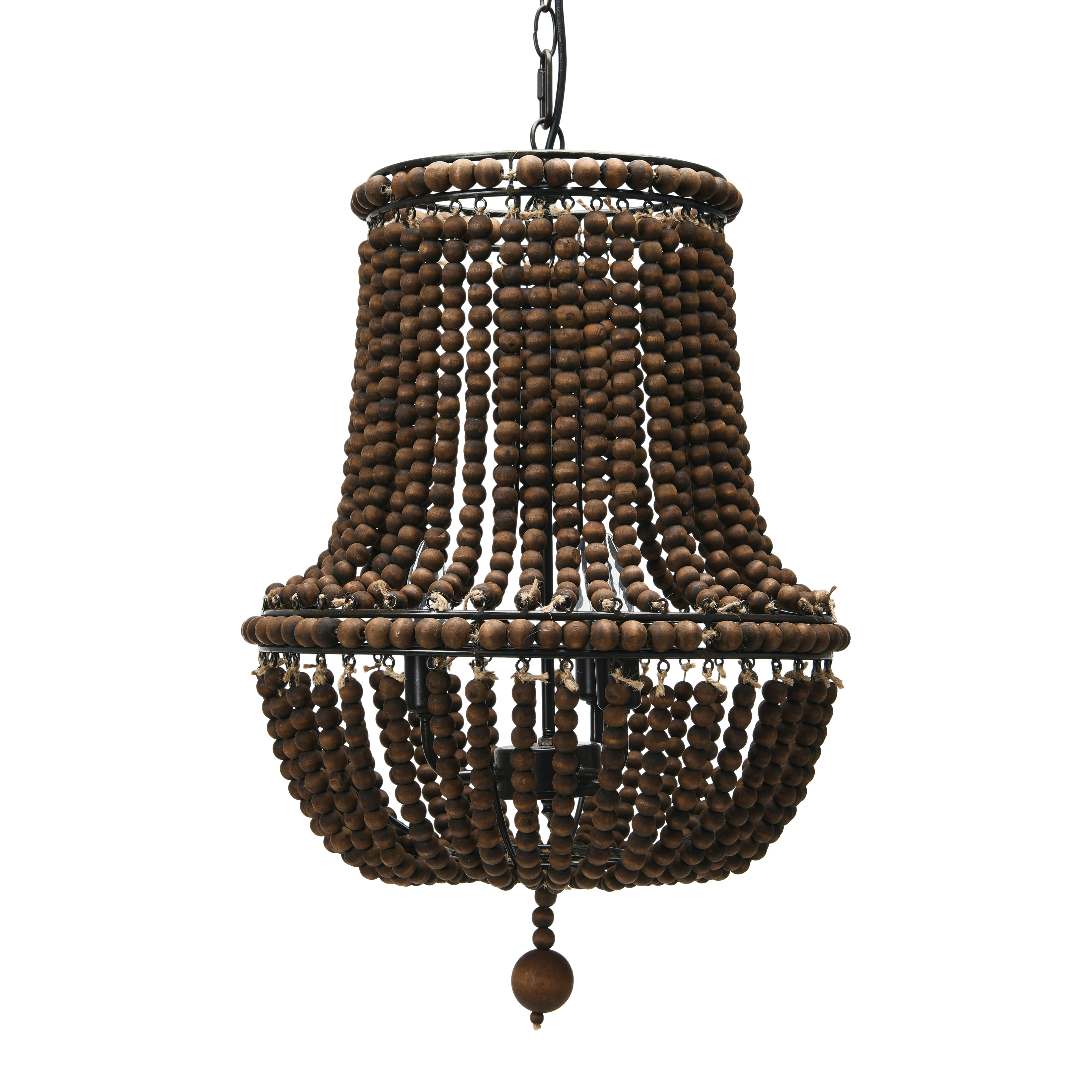 Hello Honey® Draped Wood Bead Chandelier