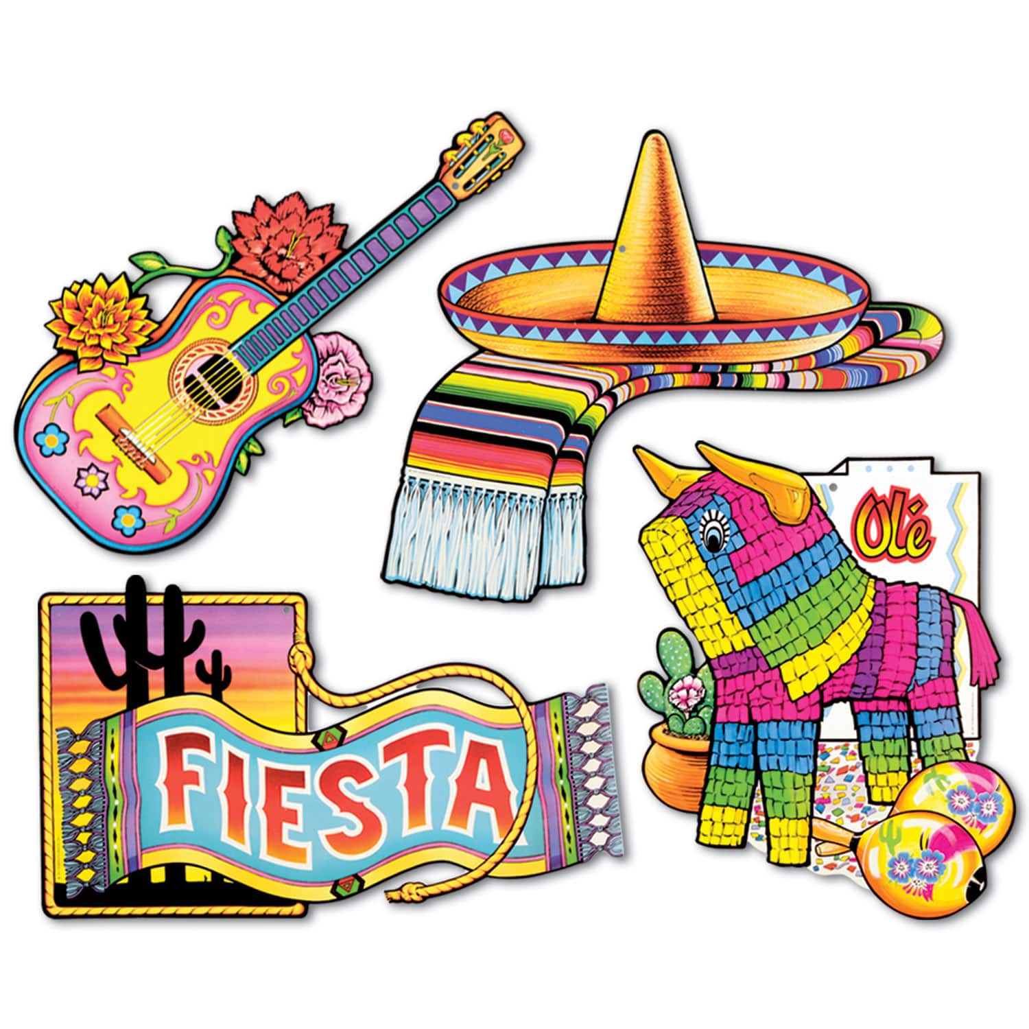 Beistle Fiesta Cutout Packs, 2ct.