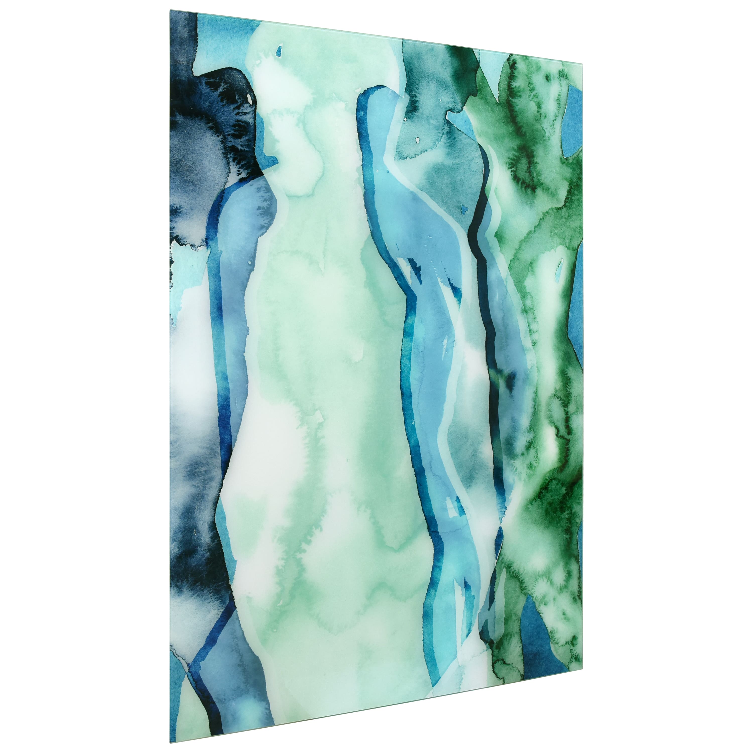 Empire Art Direct 48" x 32" Water Women I Frameless Free Floating Tempered Glass Wall Art