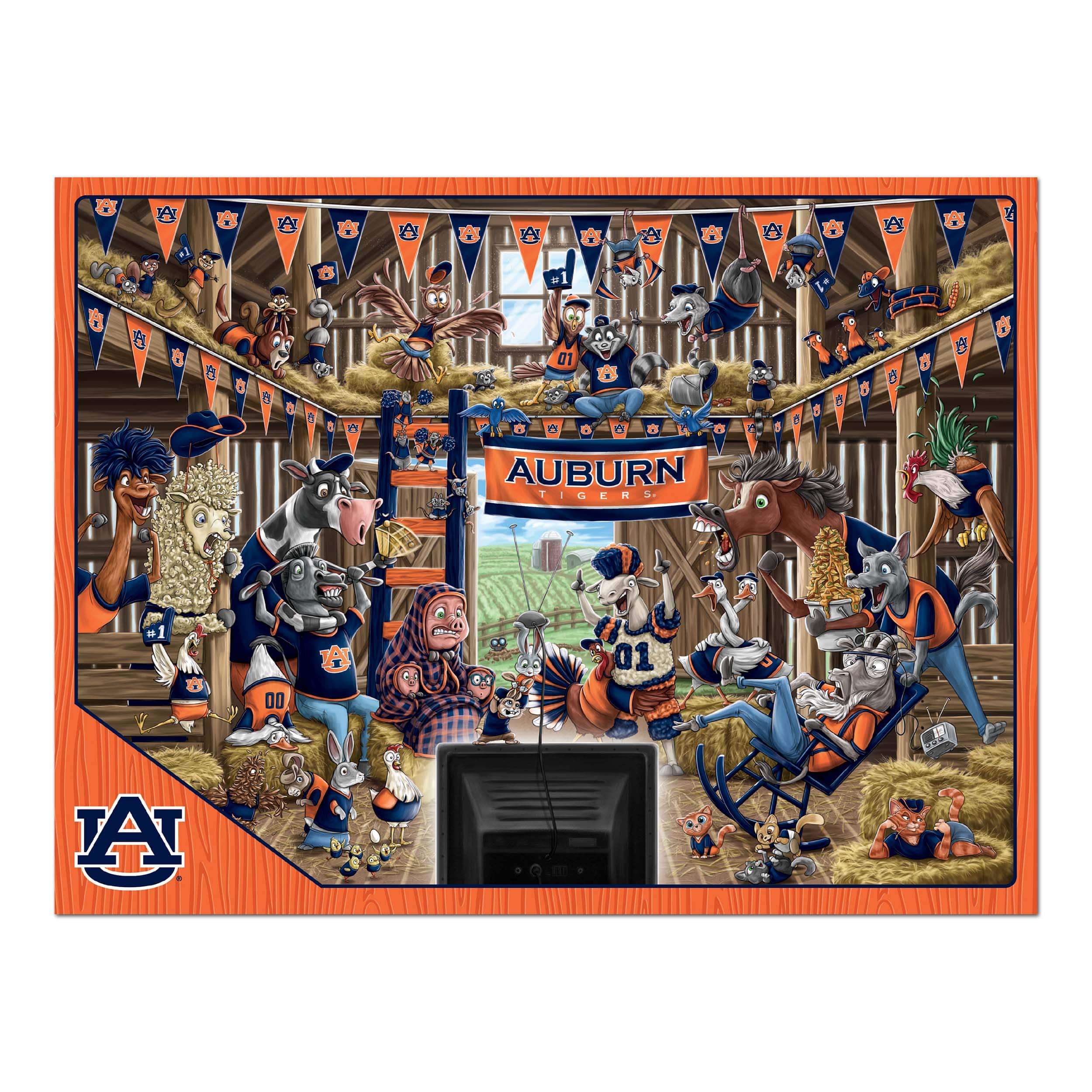 College Barnyard Fans 500 Piece Puzzle