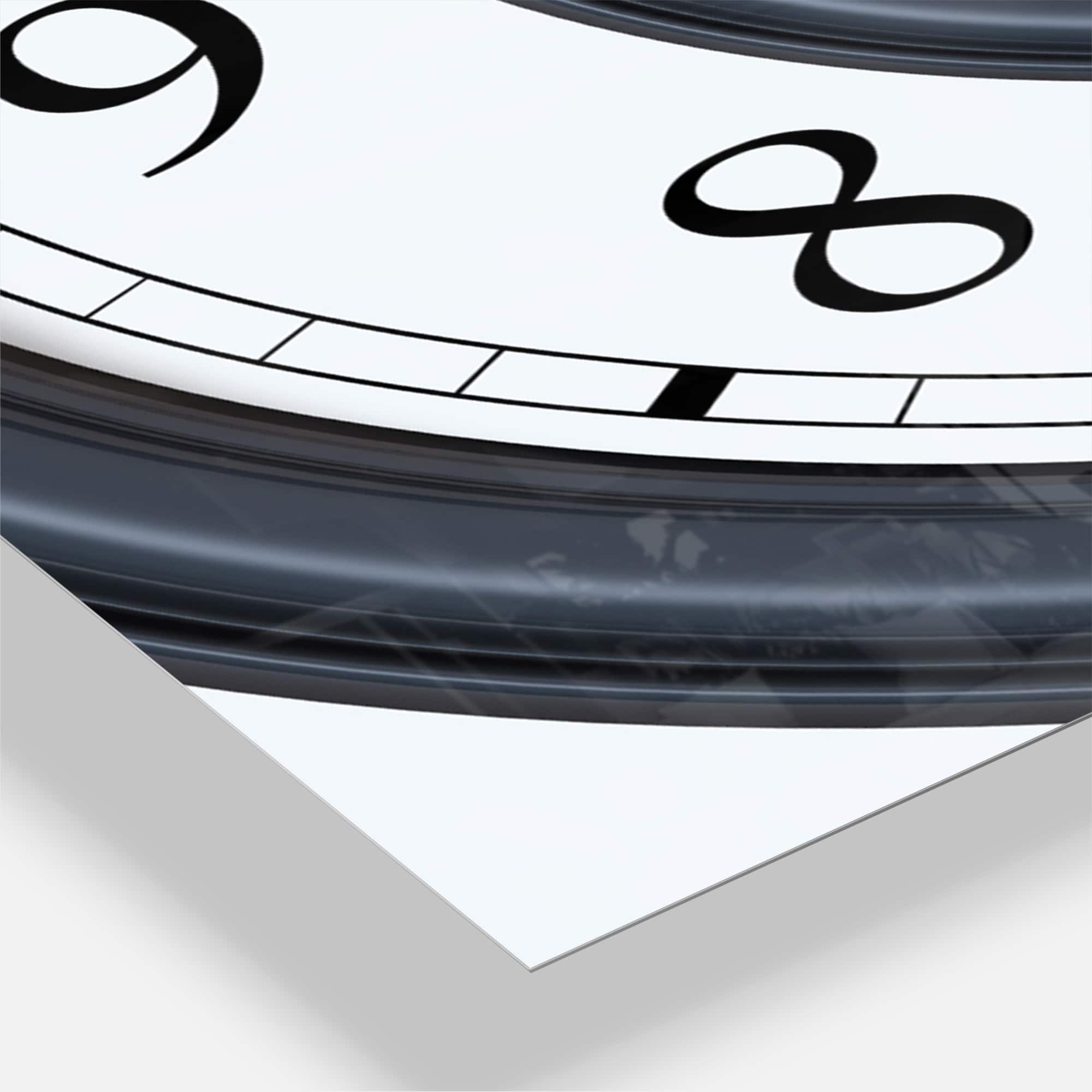 Designart 'Time Spiral Analog Wall Modern Multipanel Wall Clock