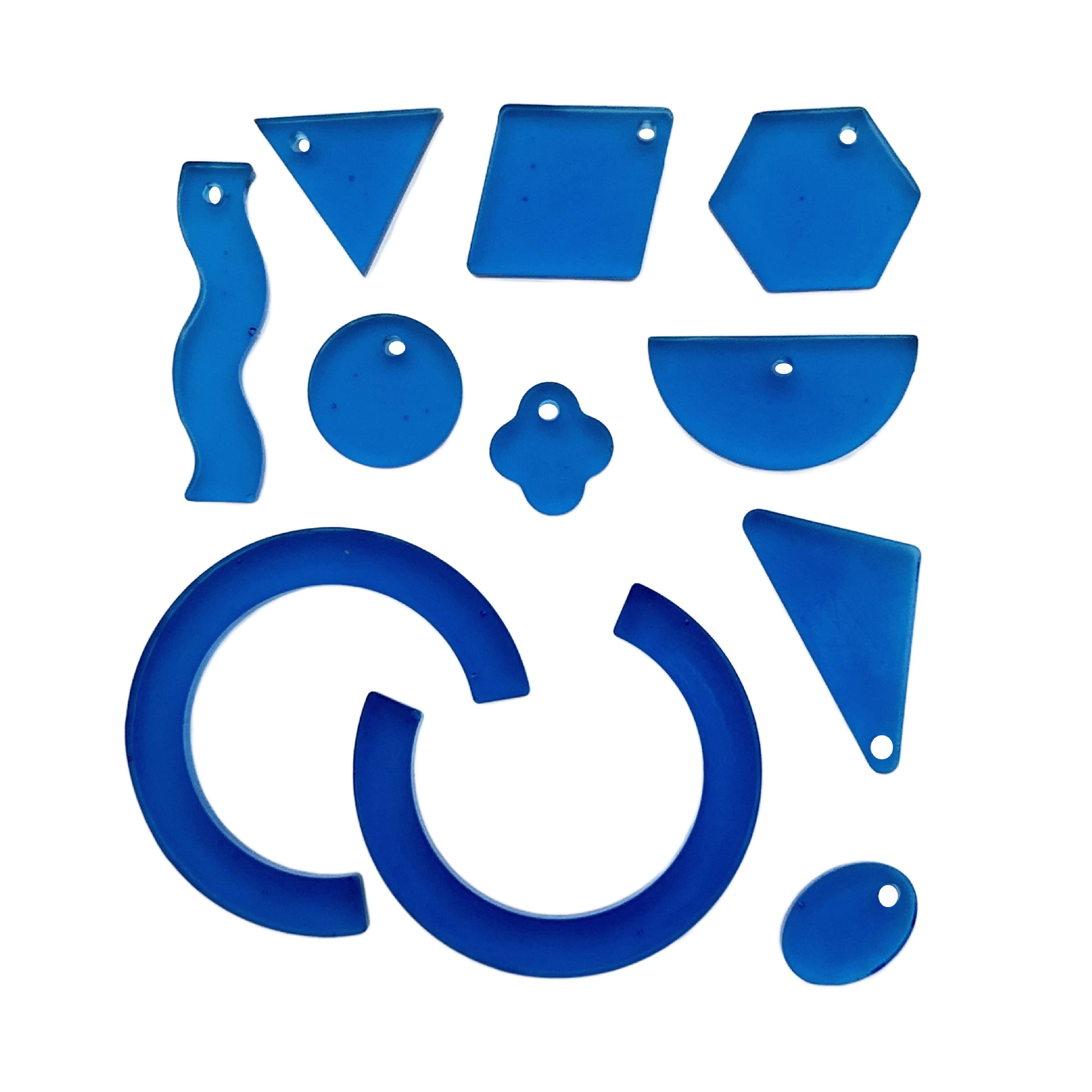 Blue Moon Studio™ UV Resin Craft Holographic Basic Shapes Silicone Mould