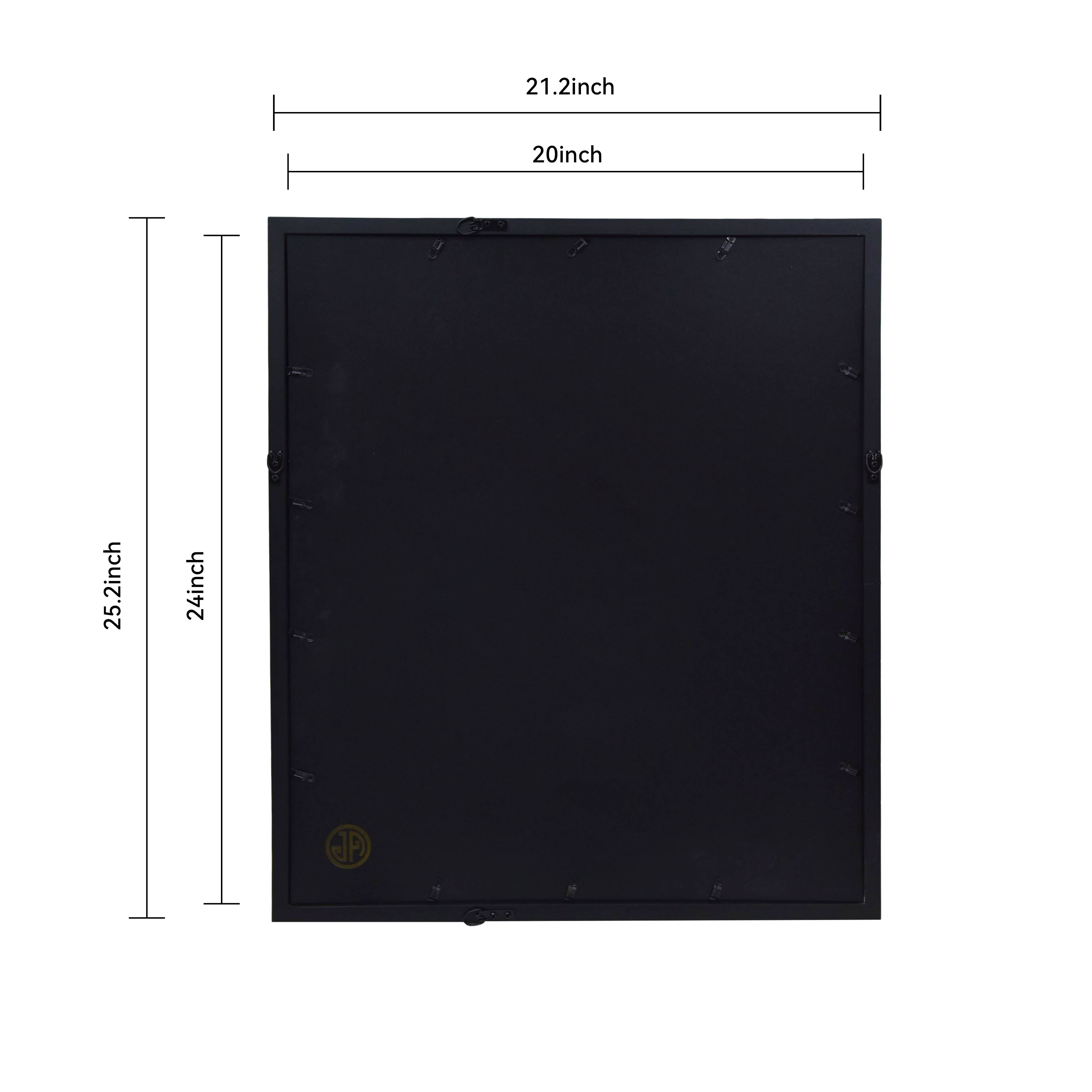 Jonathan Adler x Michaels 14" x 18" Black & White Leaf Herringbone Matted Wood Wall Frame