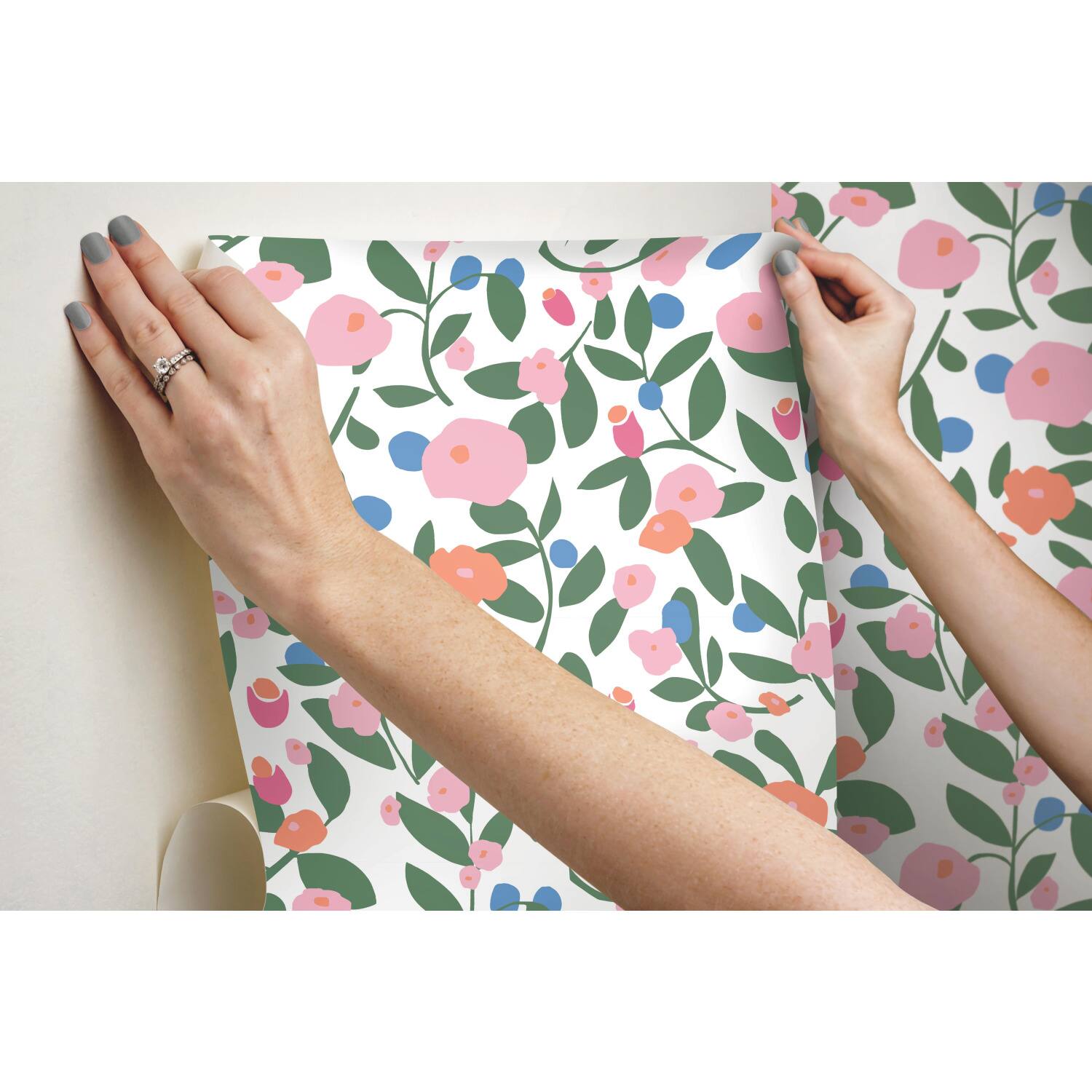 RoomMates Kensington Garden Peel & Stick Wallpaper