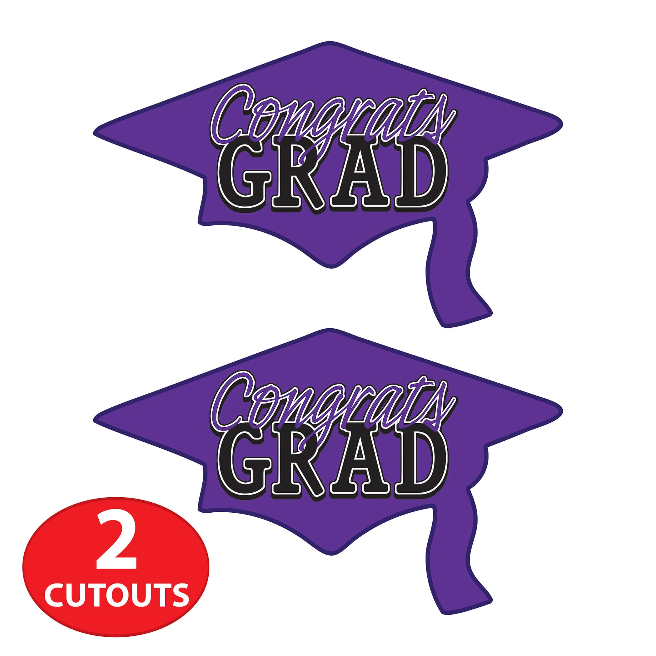 Beistle 22" x 37" Congrats Grad Cutouts
