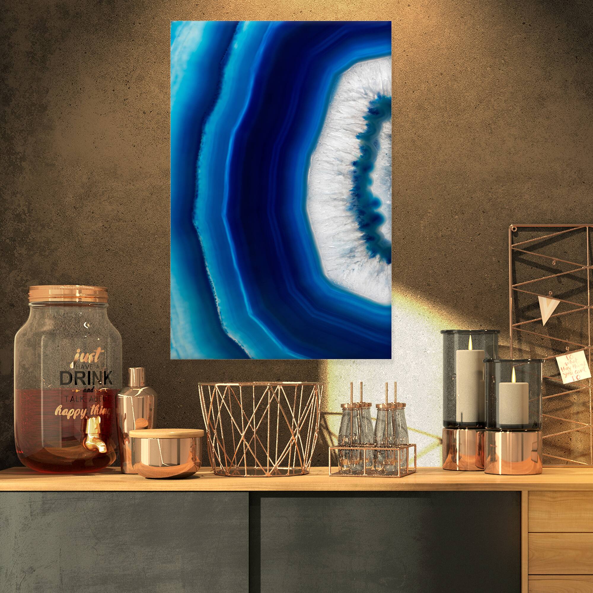 Designart - Blue Agate Crystal