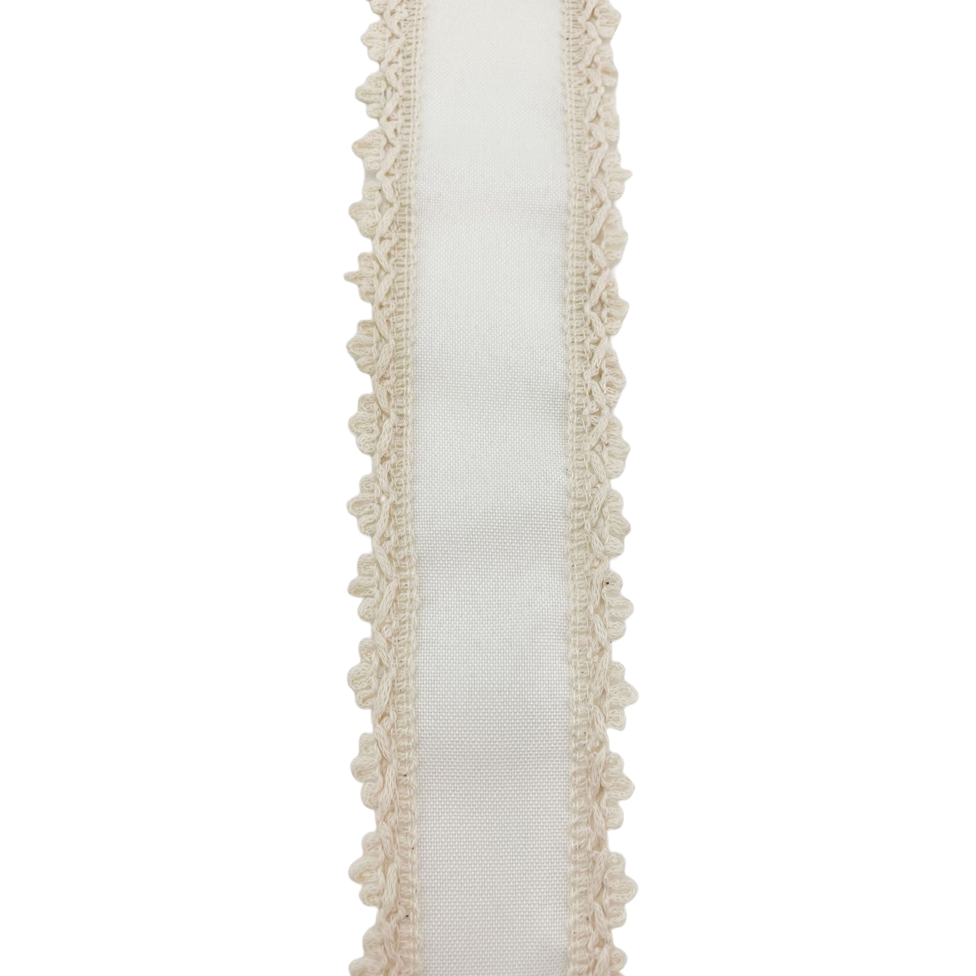 2.5" x 2yd. Faux Linen Trim Ribbon by Celebrate It®
