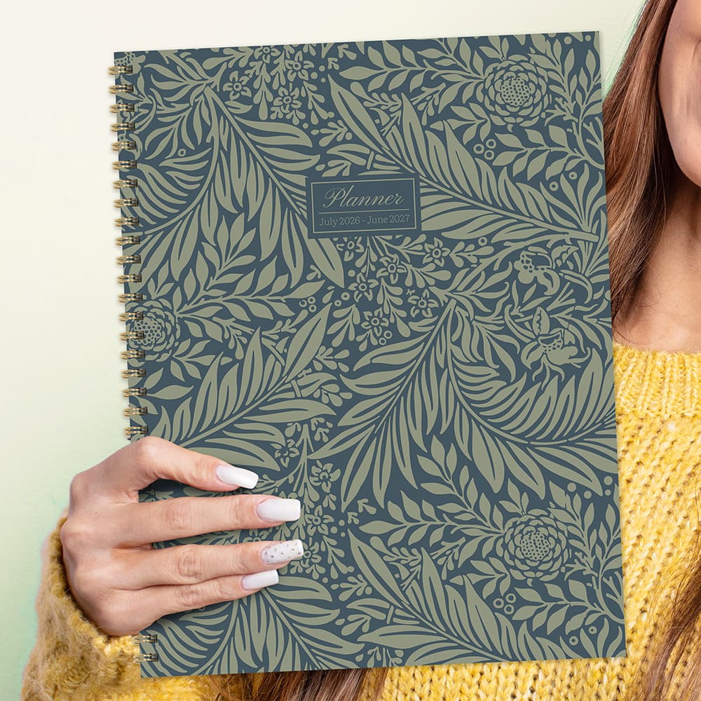 TF Publishing Large Leaf Motif Large Weekly Monthly Planner