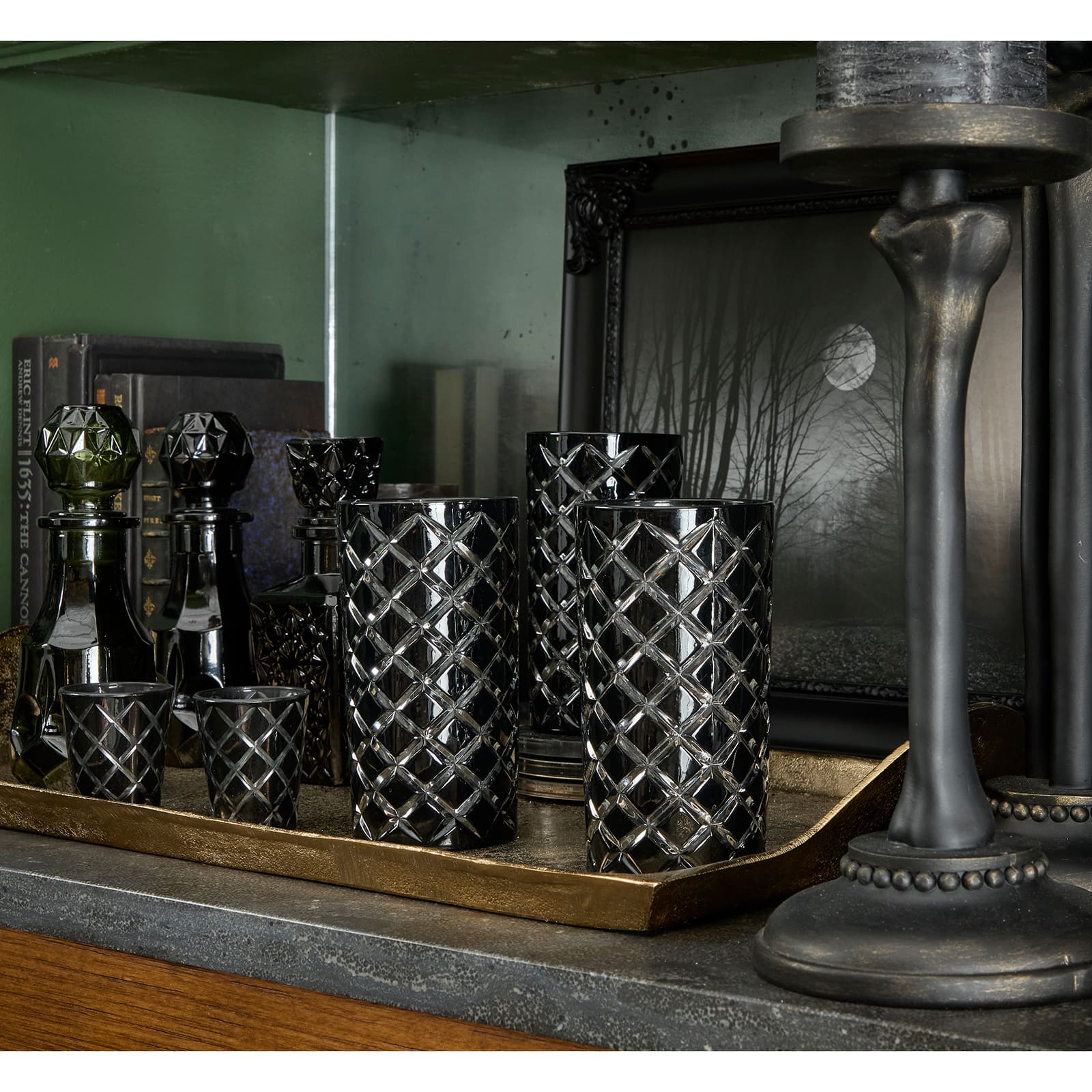 7.5" Round Glass Bottle Tabletop Décor by Ashland®