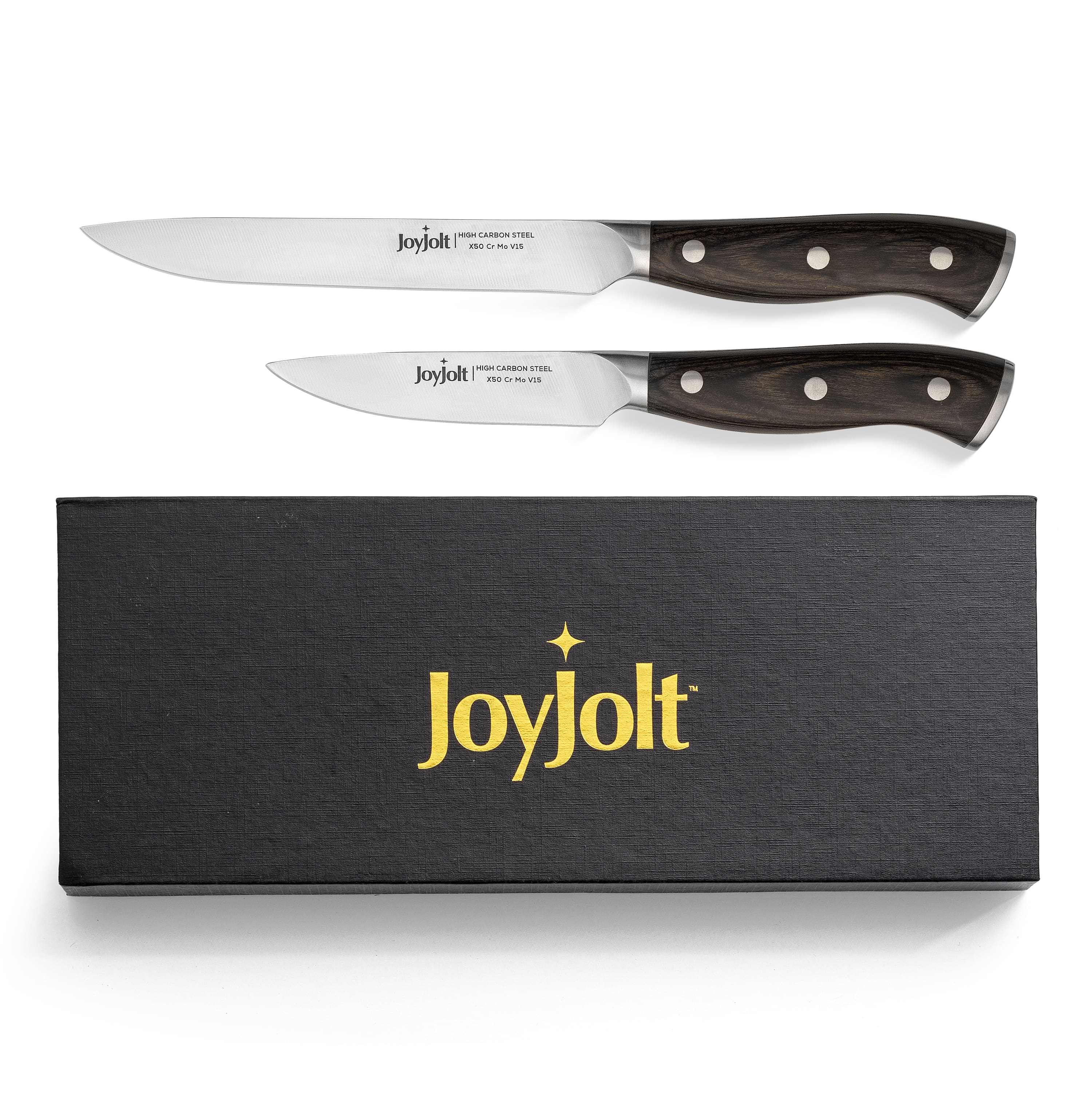JoyJolt® 2-Piece High Carbon Steel Utility Knives