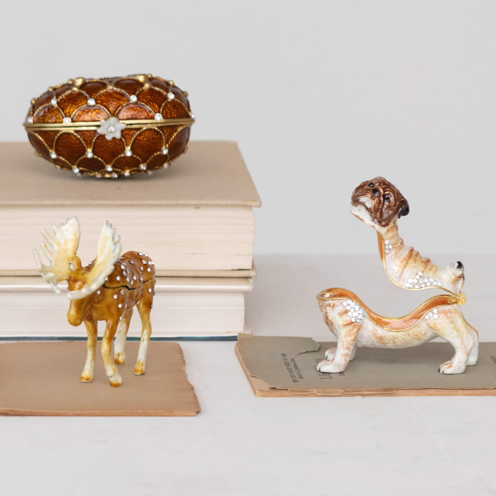 Hello Honey® 3.5" Brown Majestic Moose Trinket Box
