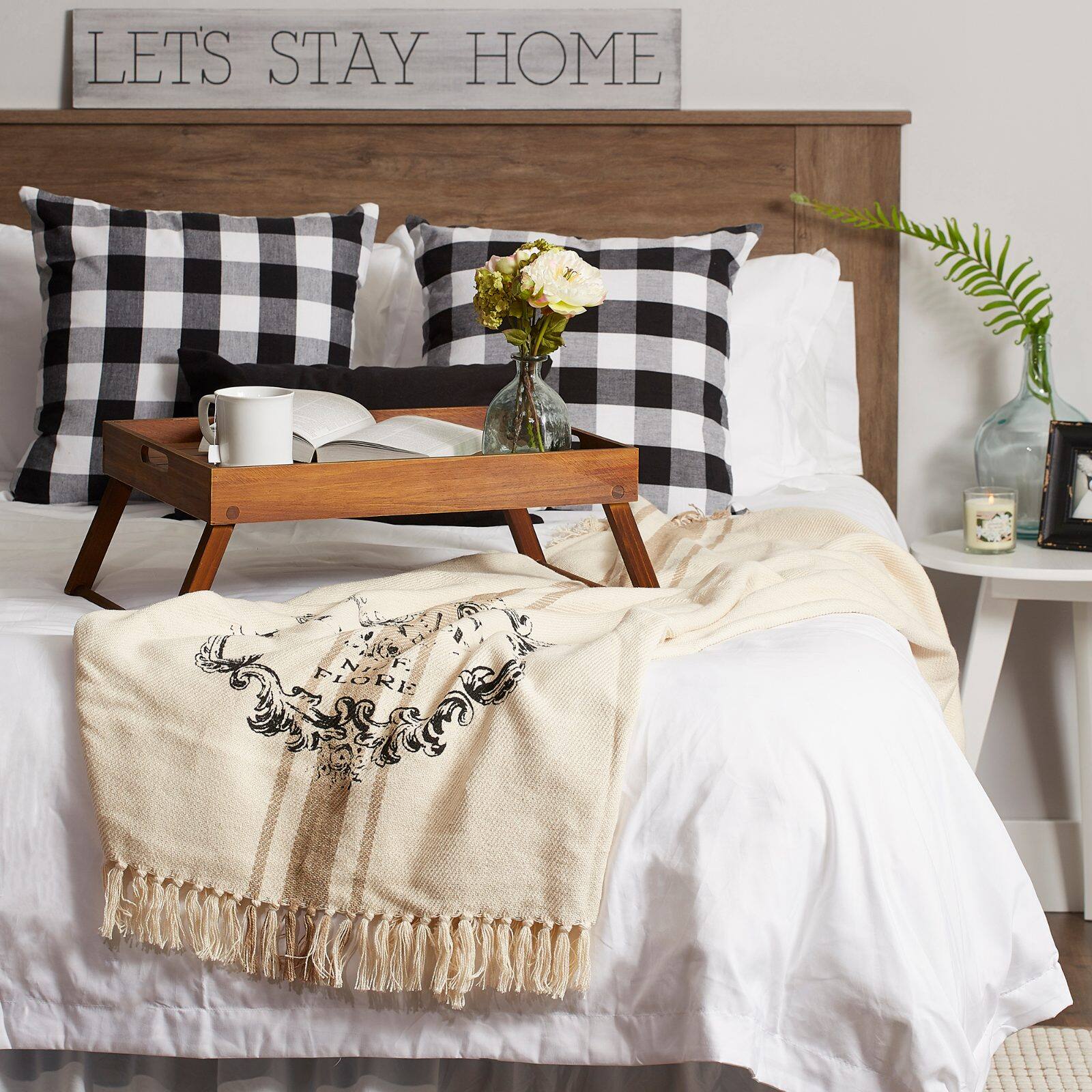 DII® French Grain Sack Printed Throw