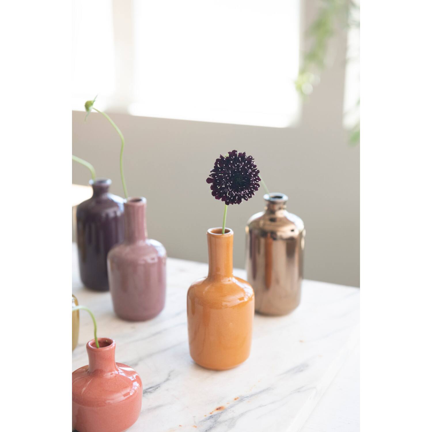 Hello Honey® Reactive Glaze Stoneware Vase Set, 8ct.