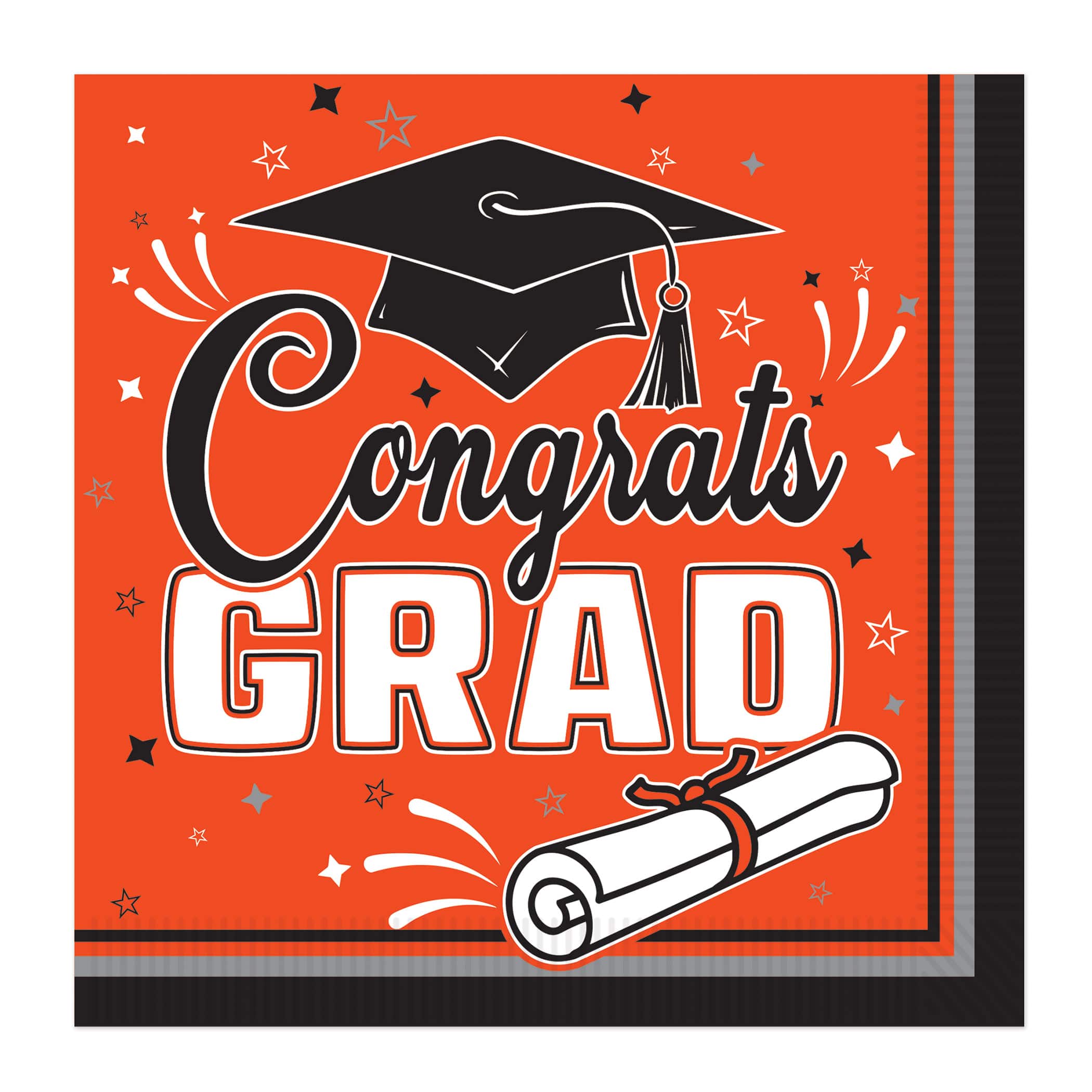 Beistle Congrats Grad 2-Ply Luncheon Napkins