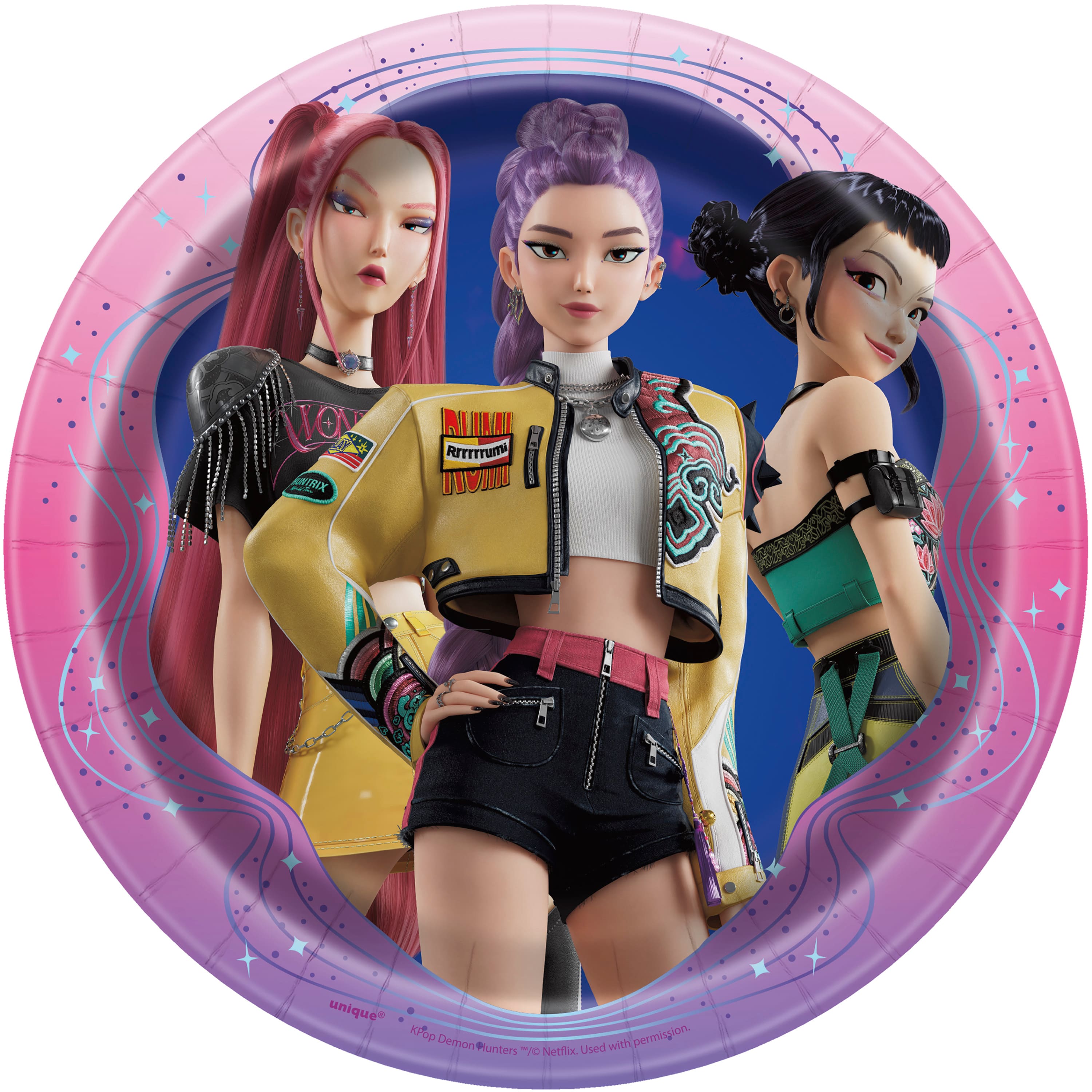 7" KPop Demon Hunters Party Plates, 8ct.