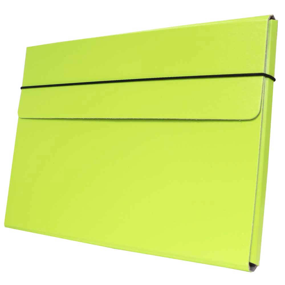 JAM Paper Strong Thin Portfolio Carrying Case with Elastic Band Closure