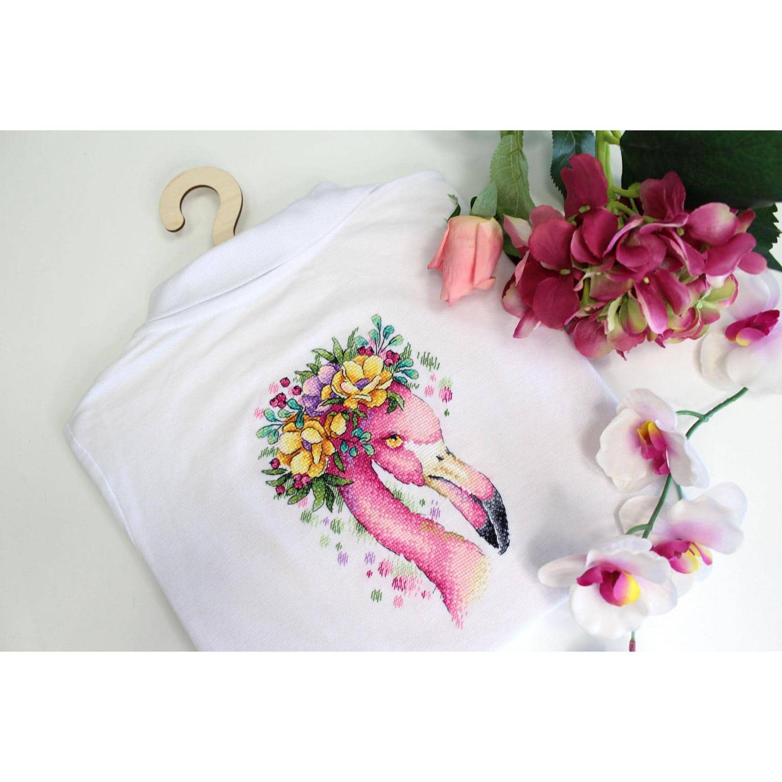 MP Studia Summer Flamingo Cross Stitch Kit