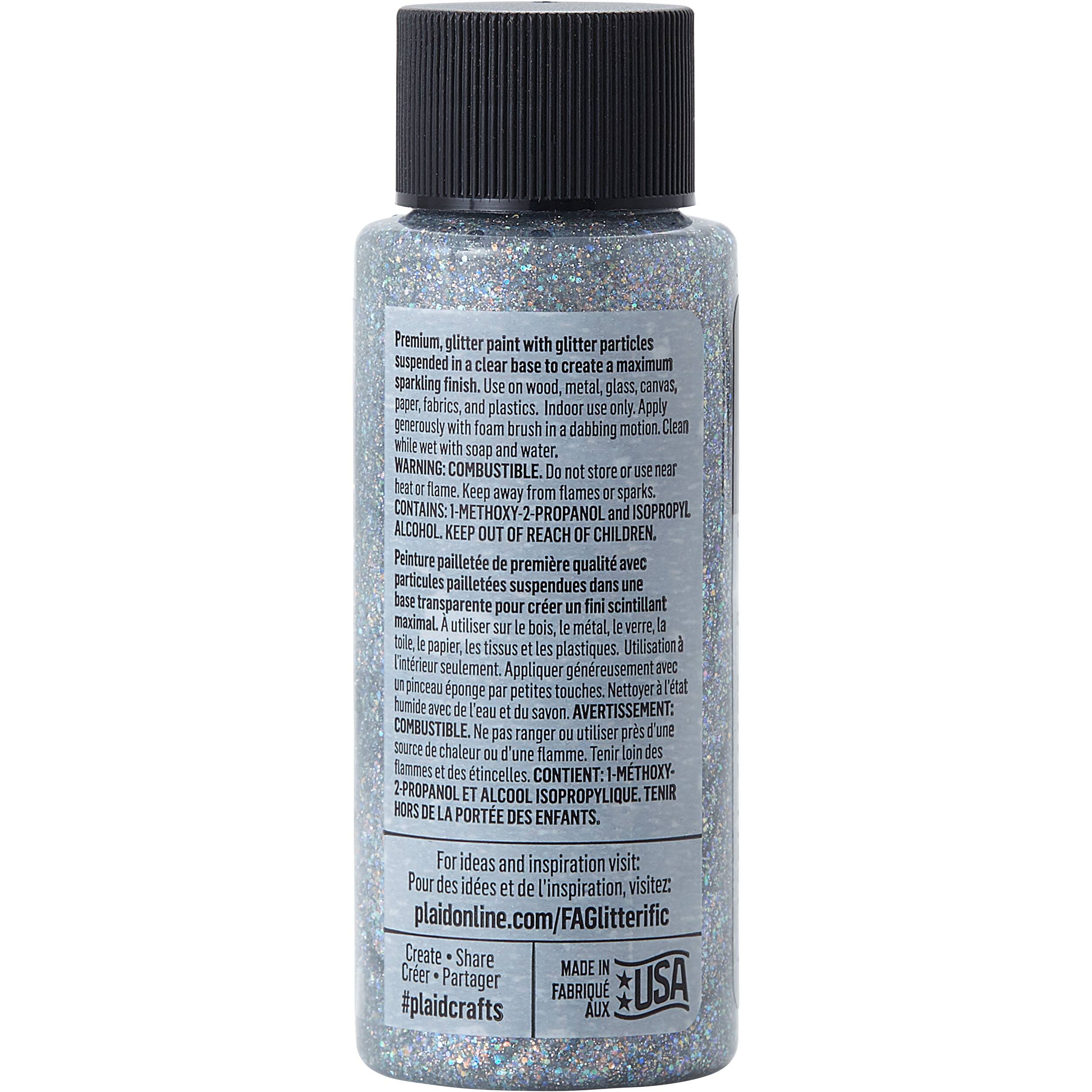 12 Pack: FolkArt® Glitterific Fine™ Glitter Acrylic Paint