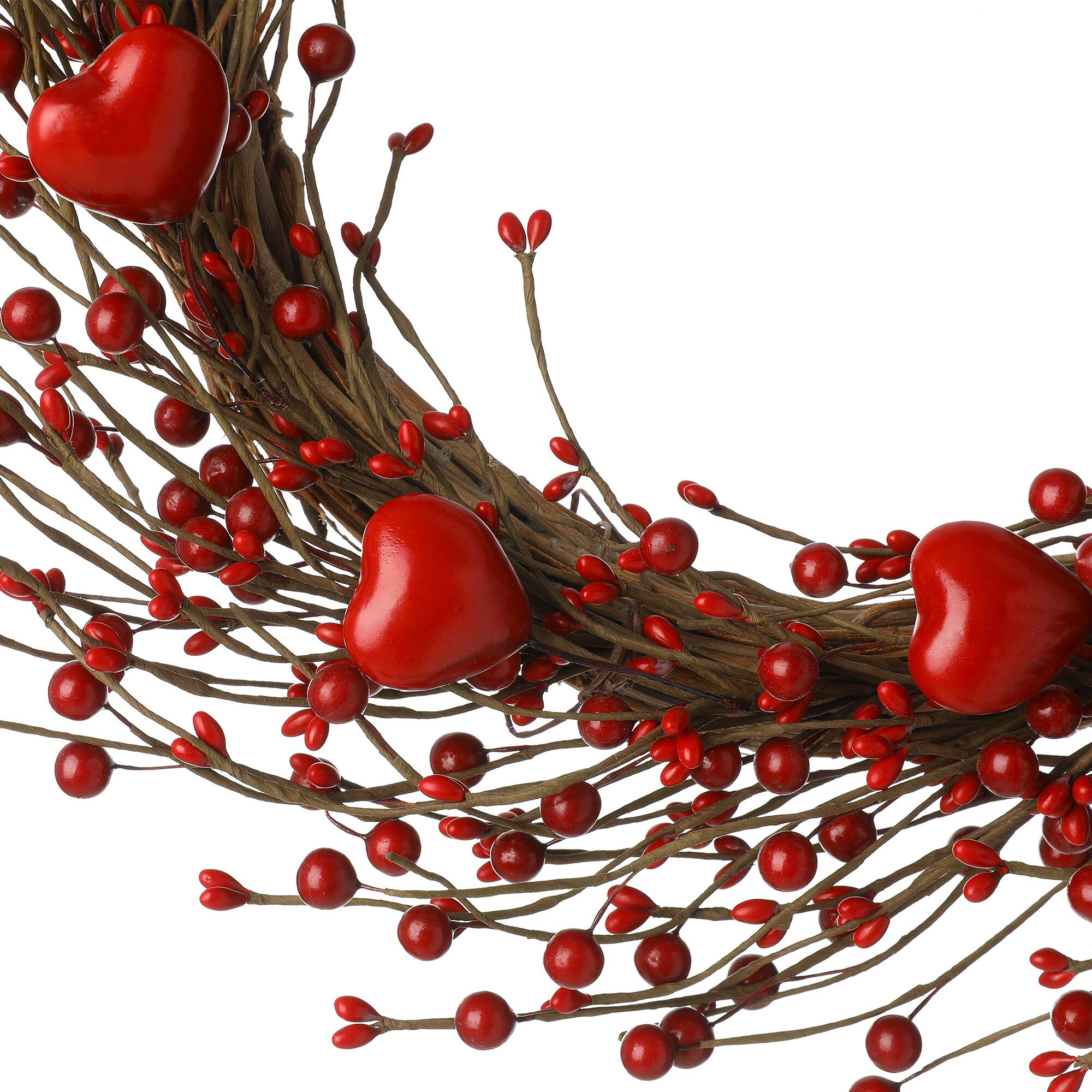 Glitzhome® 18" Valentine's Berry Wreath