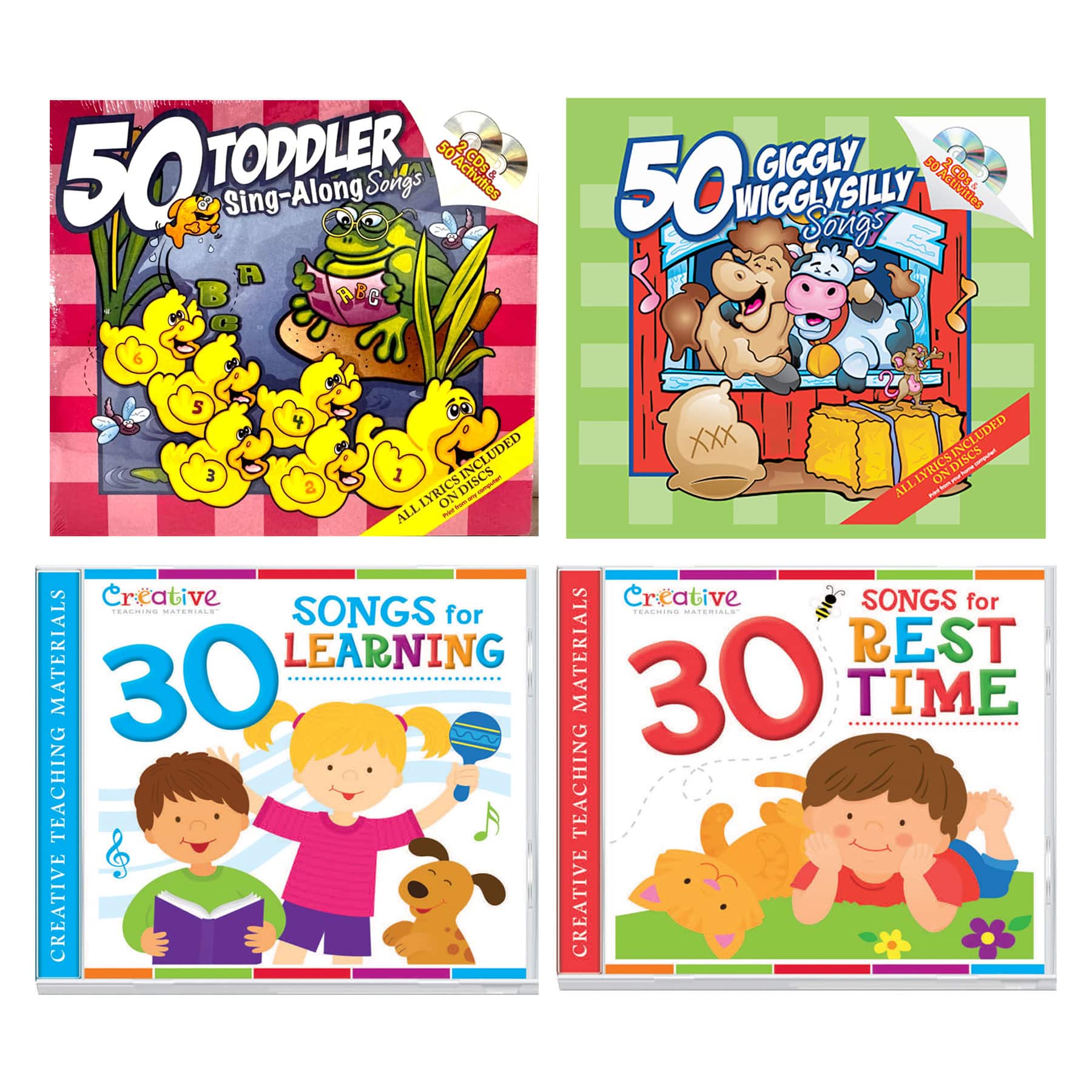 Creative Teaching Materials Children's Music CD Bundle Set, 6ct.