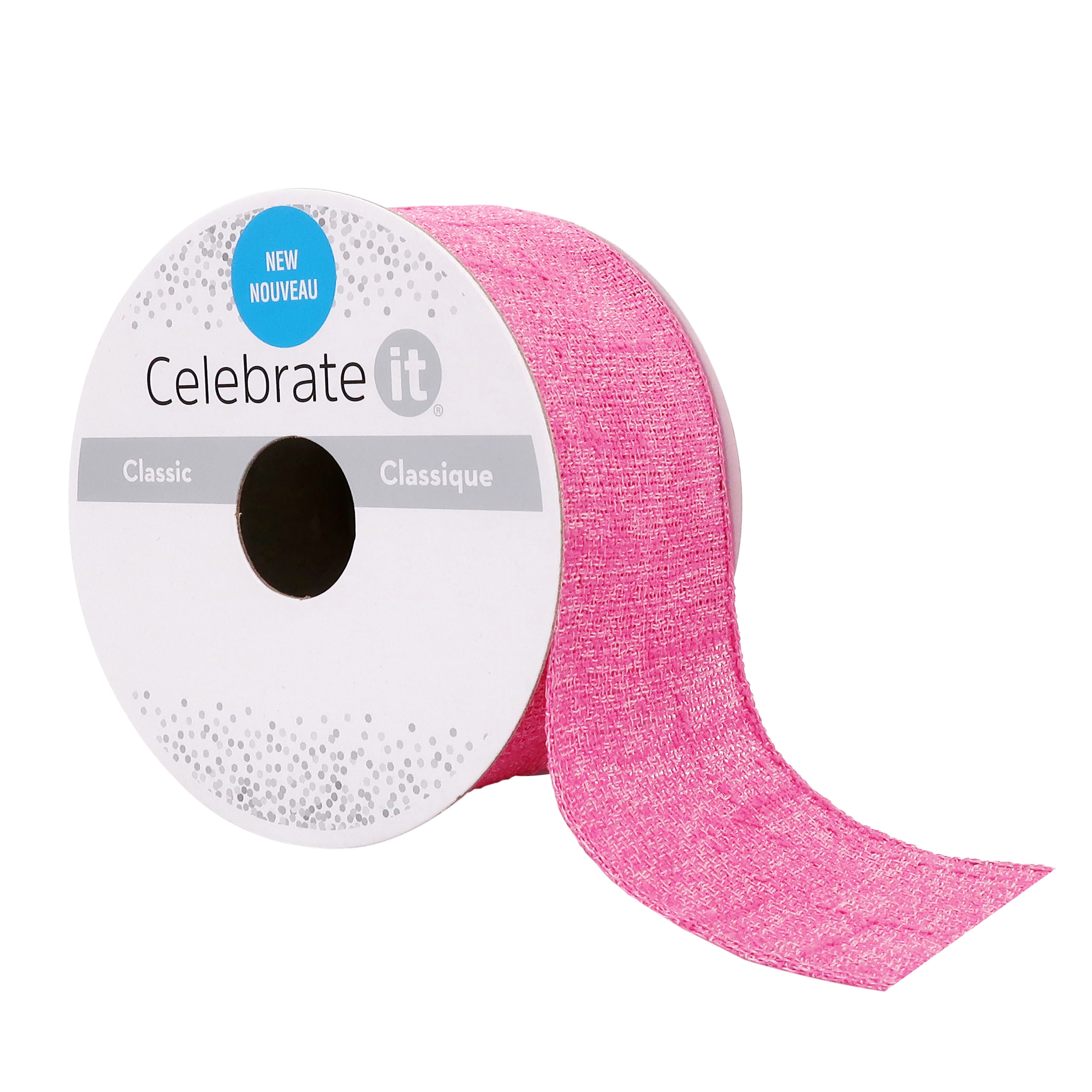 12 Pack: 1.5" x 3yd. Linen Wired Ribbon by Celebrate It™