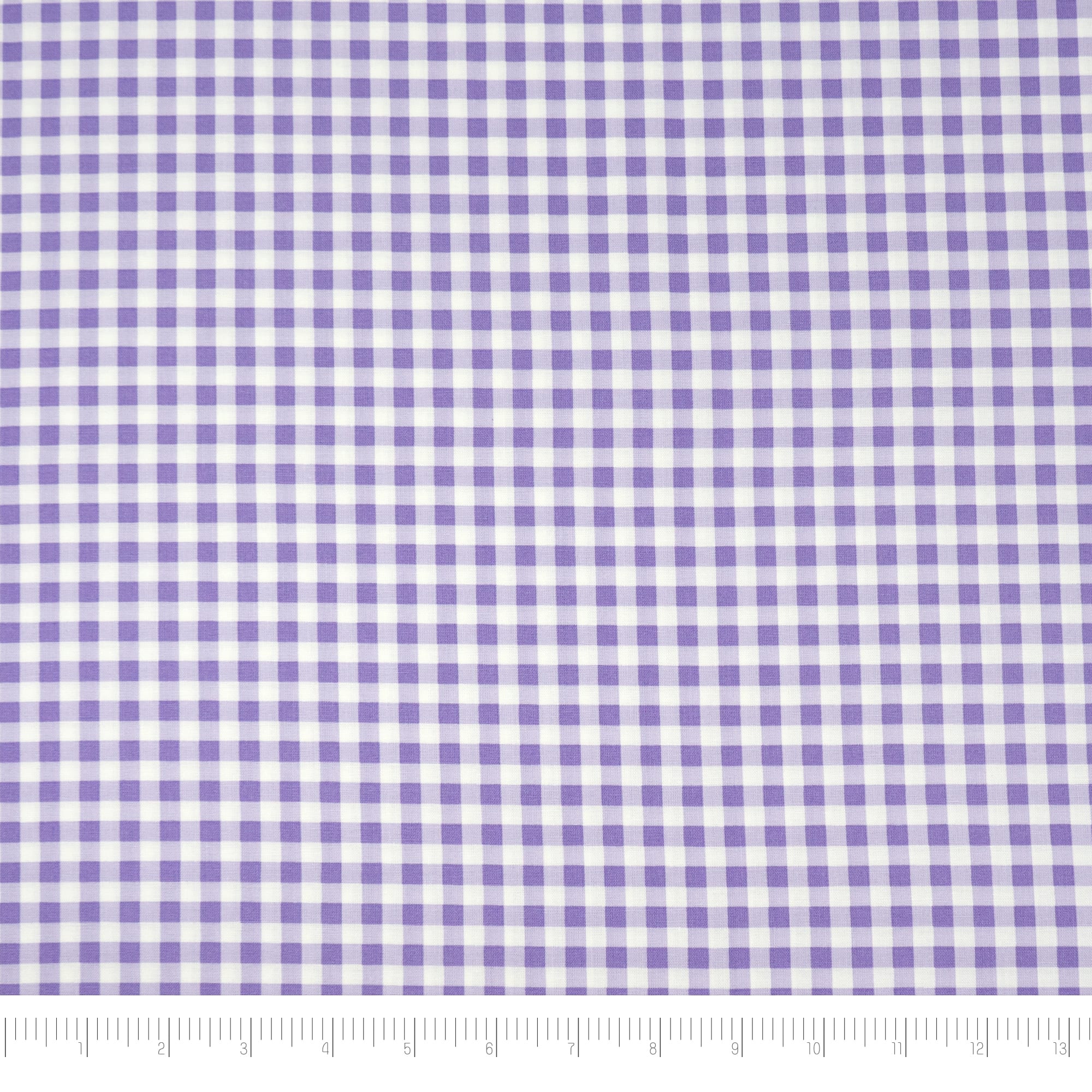 SINGER Purple Gingham Check Cotton Fabric