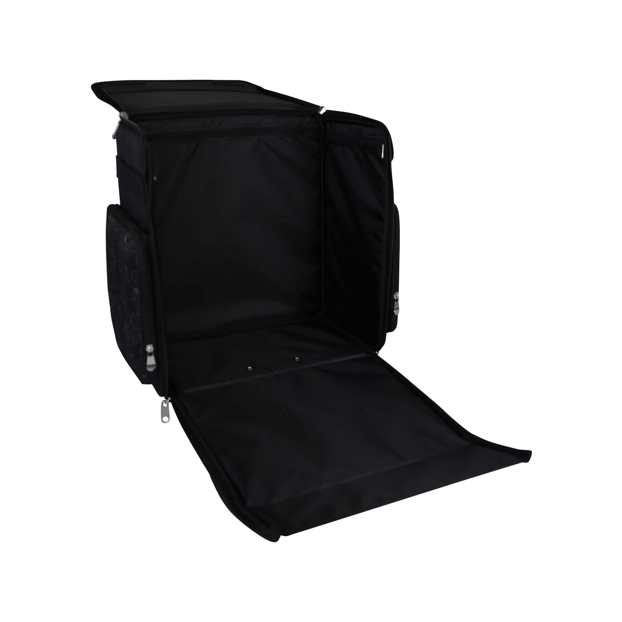Everything Mary Black & White Rolling Craft Bag