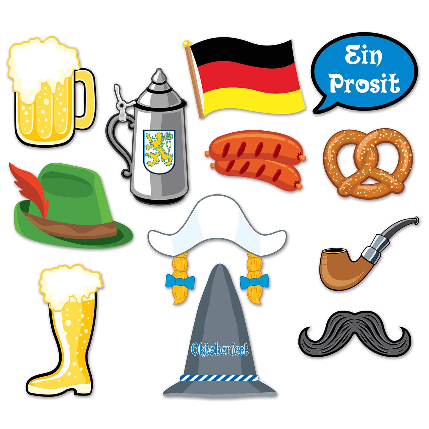 Beistle Oktoberfest Photo Fun Signs Set