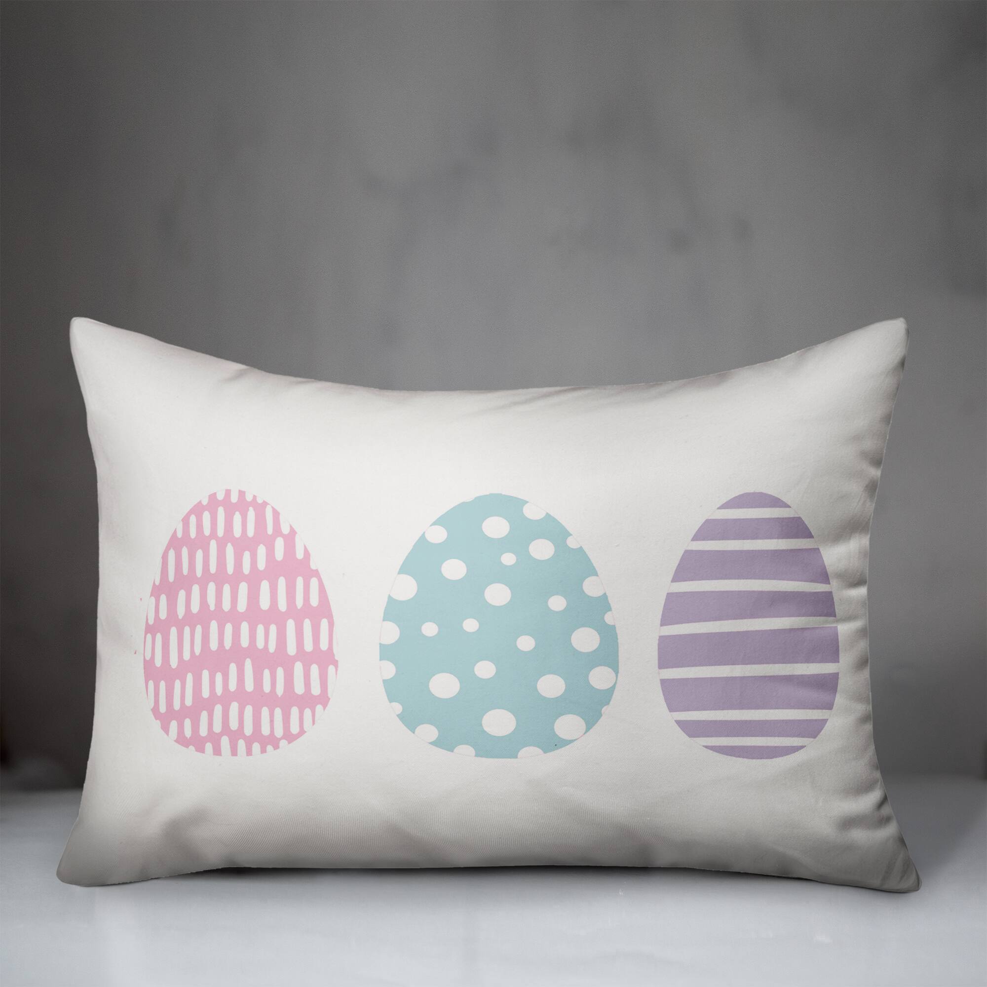 Tri Eggs 3 14" x 20" Indoor / Outdoor Pillow