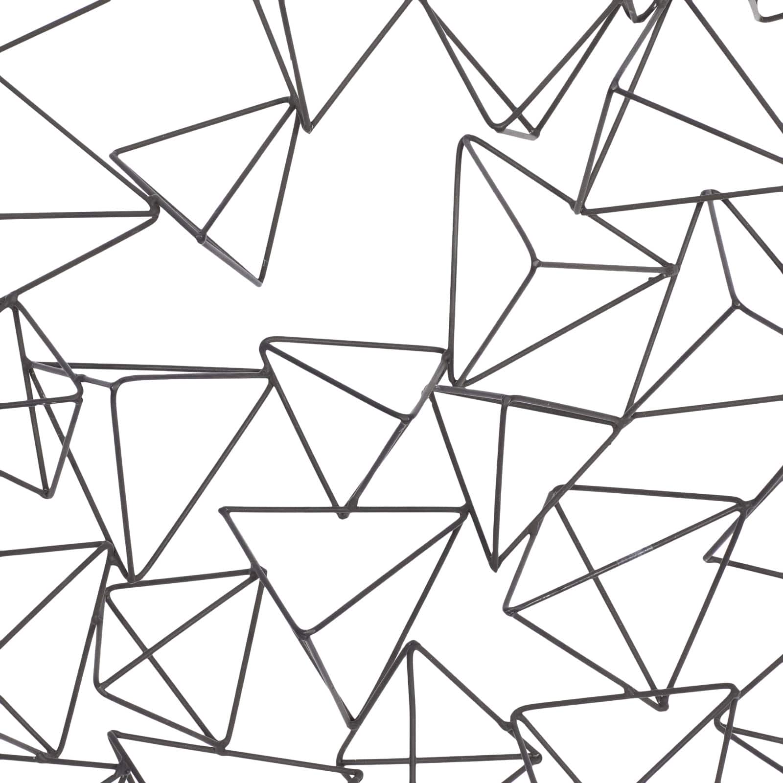 Black Geometric Modern Metal Wall Décor