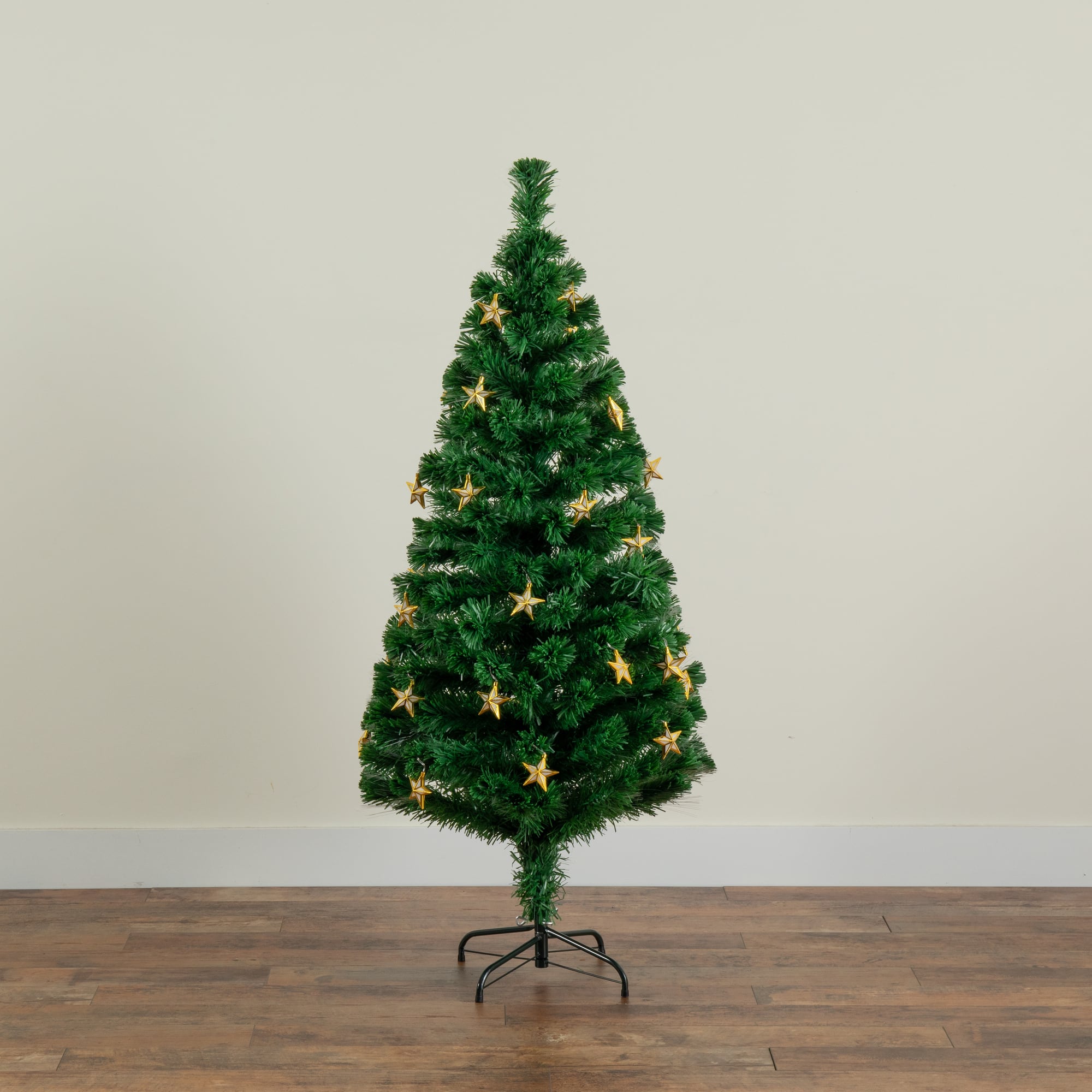 5ft. Fiber Optic Star-Shaped LED Lights Pine Artificial Christmas Tree