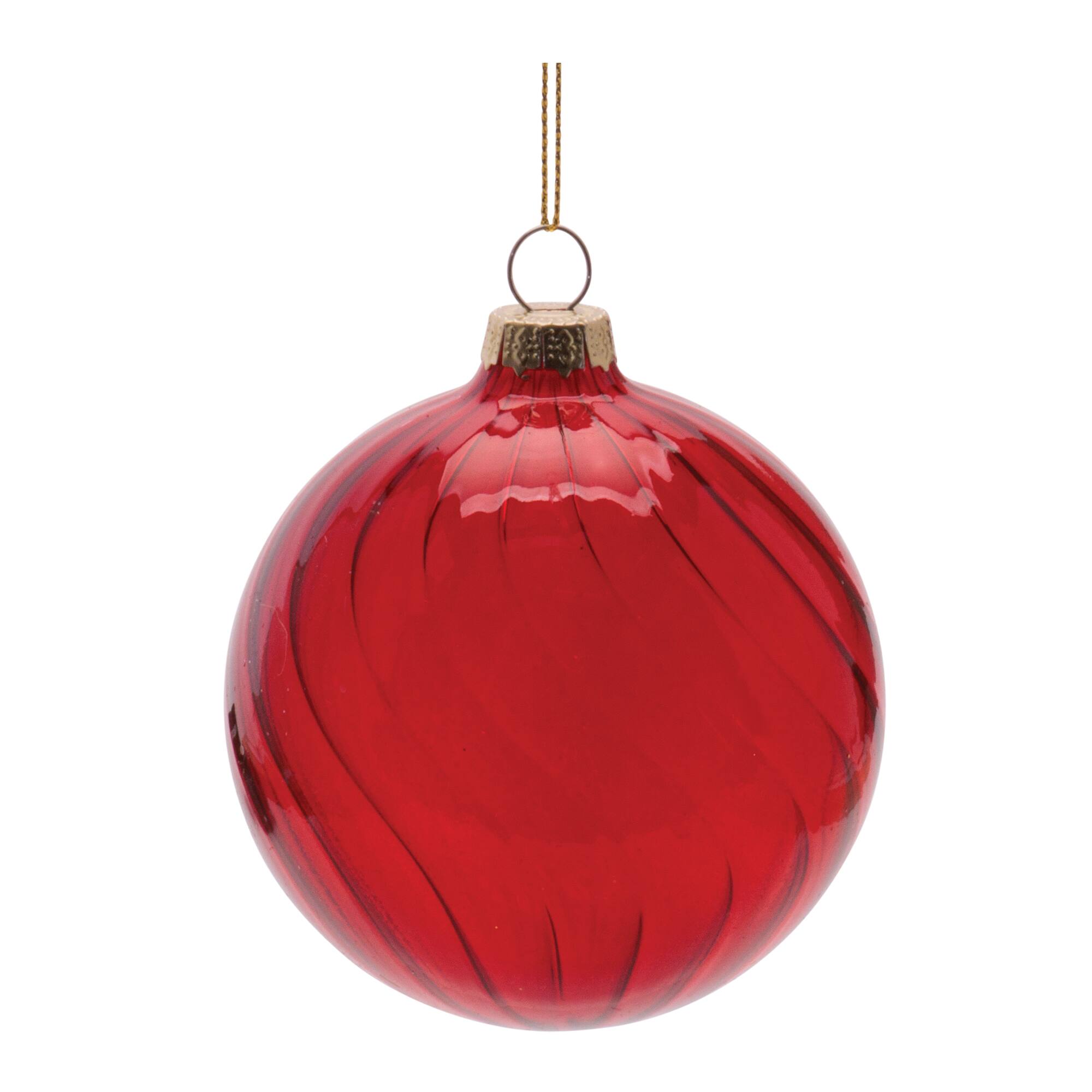 Melrose Swirled Glass Ornaments Set