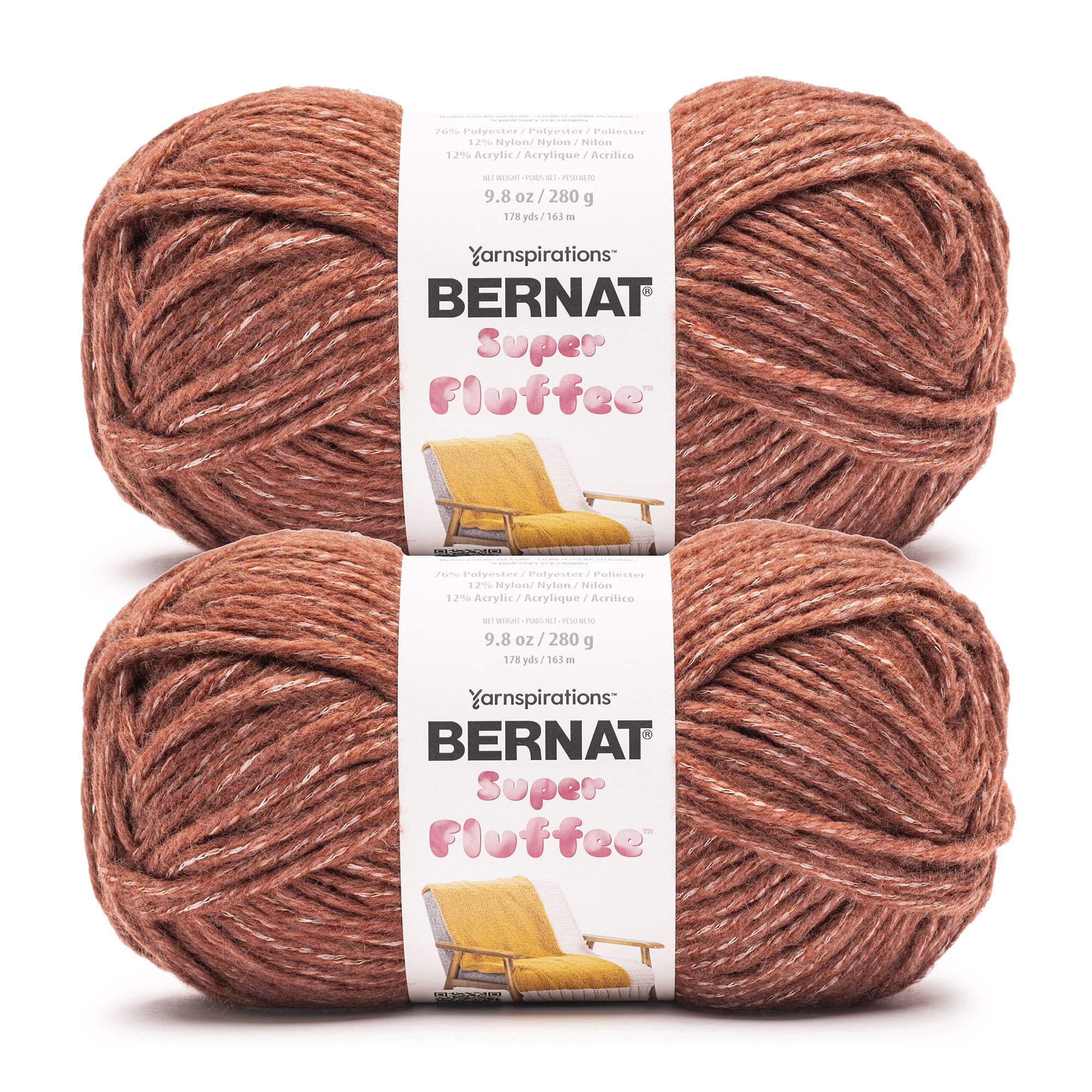 2 Pack Bernat® Super Fluffee™ Yarn