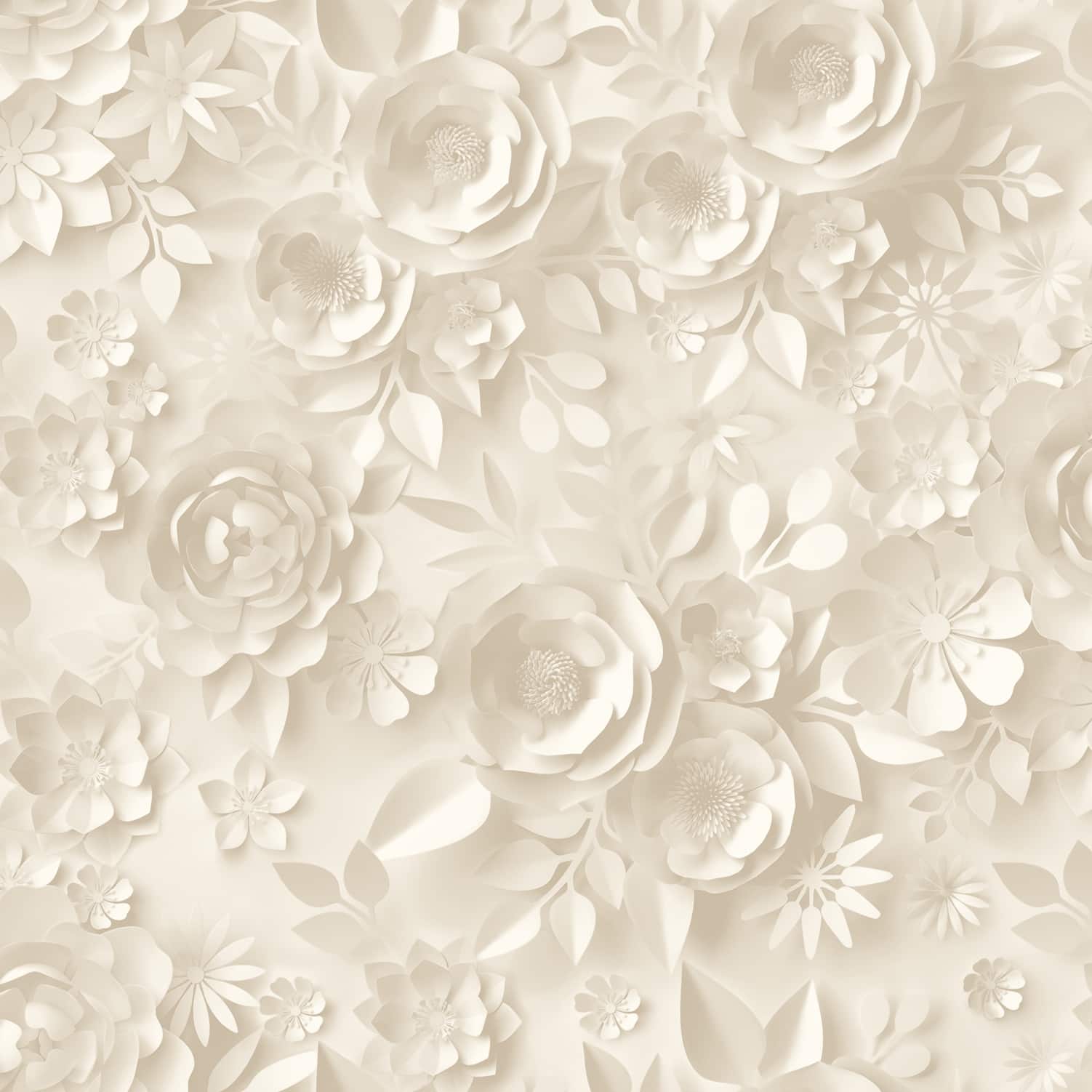 Designs Direct Paper Flowers Wallpaper