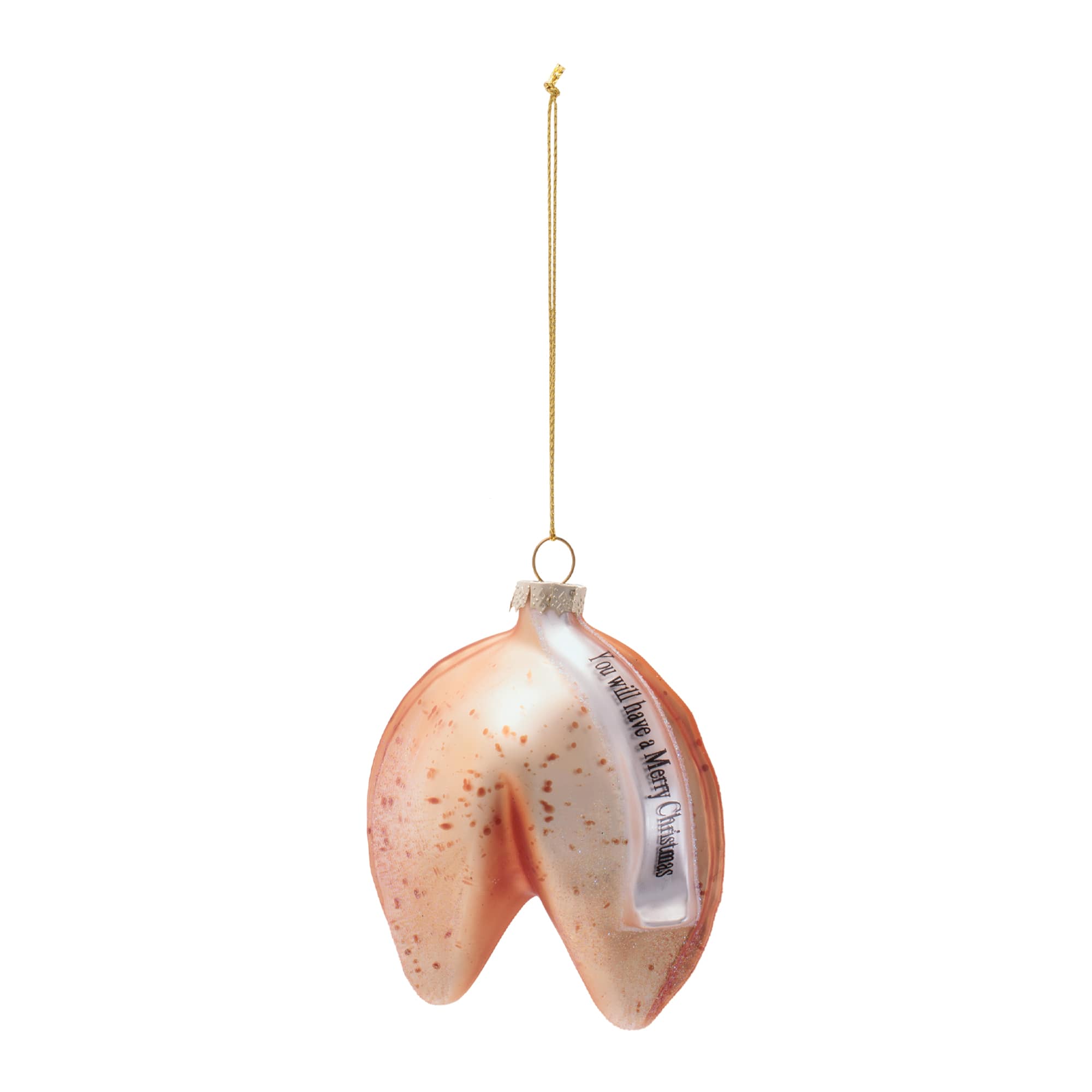 Melrose 3.75" Glass Fortune Cookie Ornaments, 6ct.