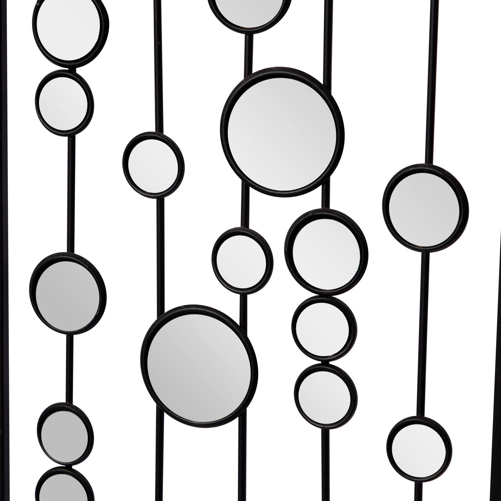 36" Black Metal Glam Abstract Panel Wall Décor Set, 3ct.