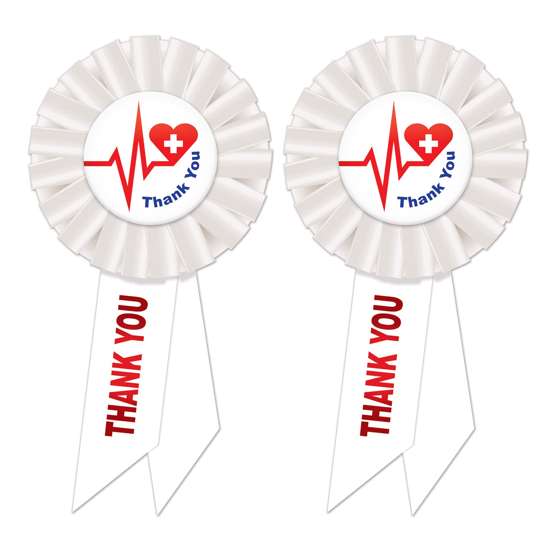 Beistle Thank You Health Care Workers Rosettes, 2ct.