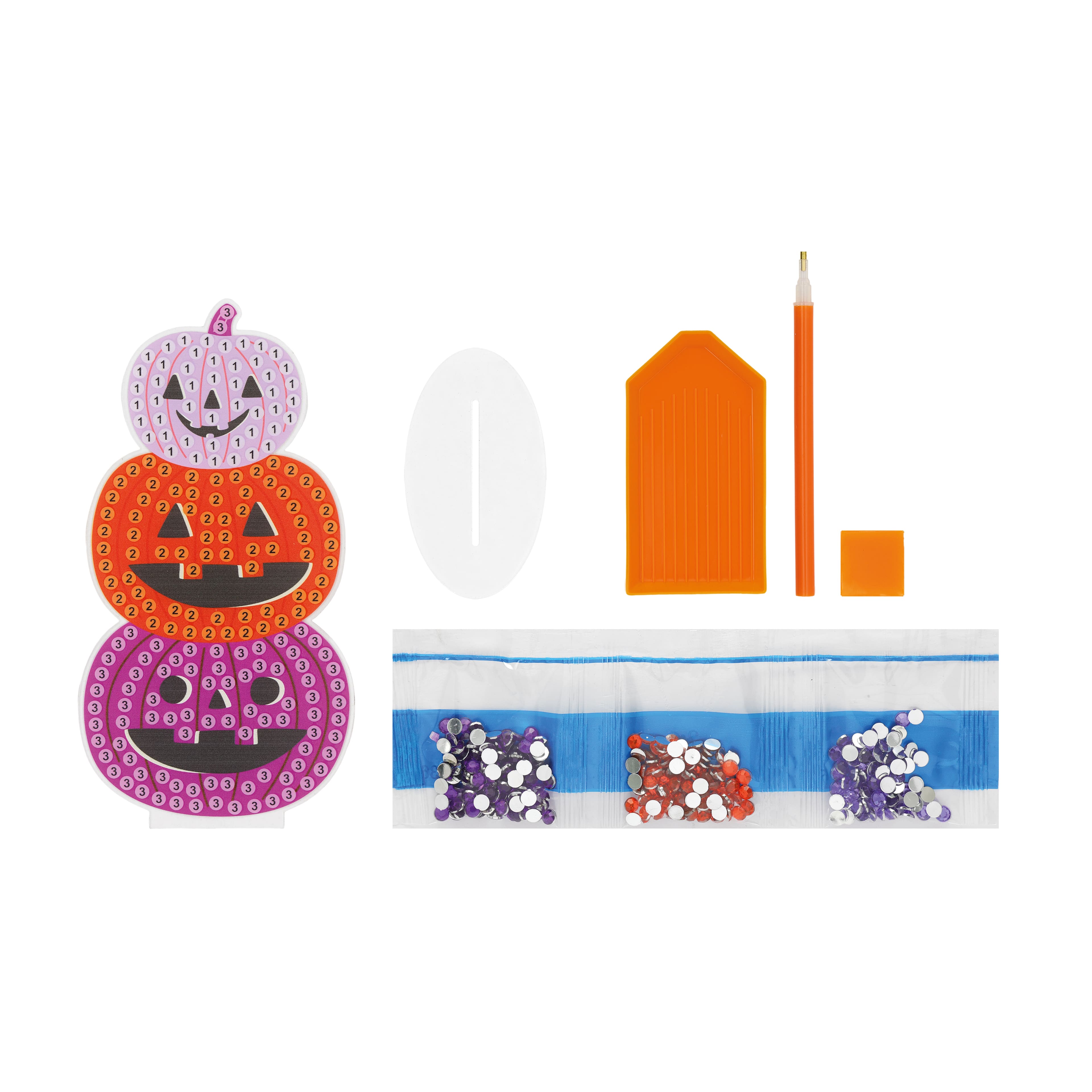 Jack-o'-Lantern Figure Diamond Art Kit by Creatology™