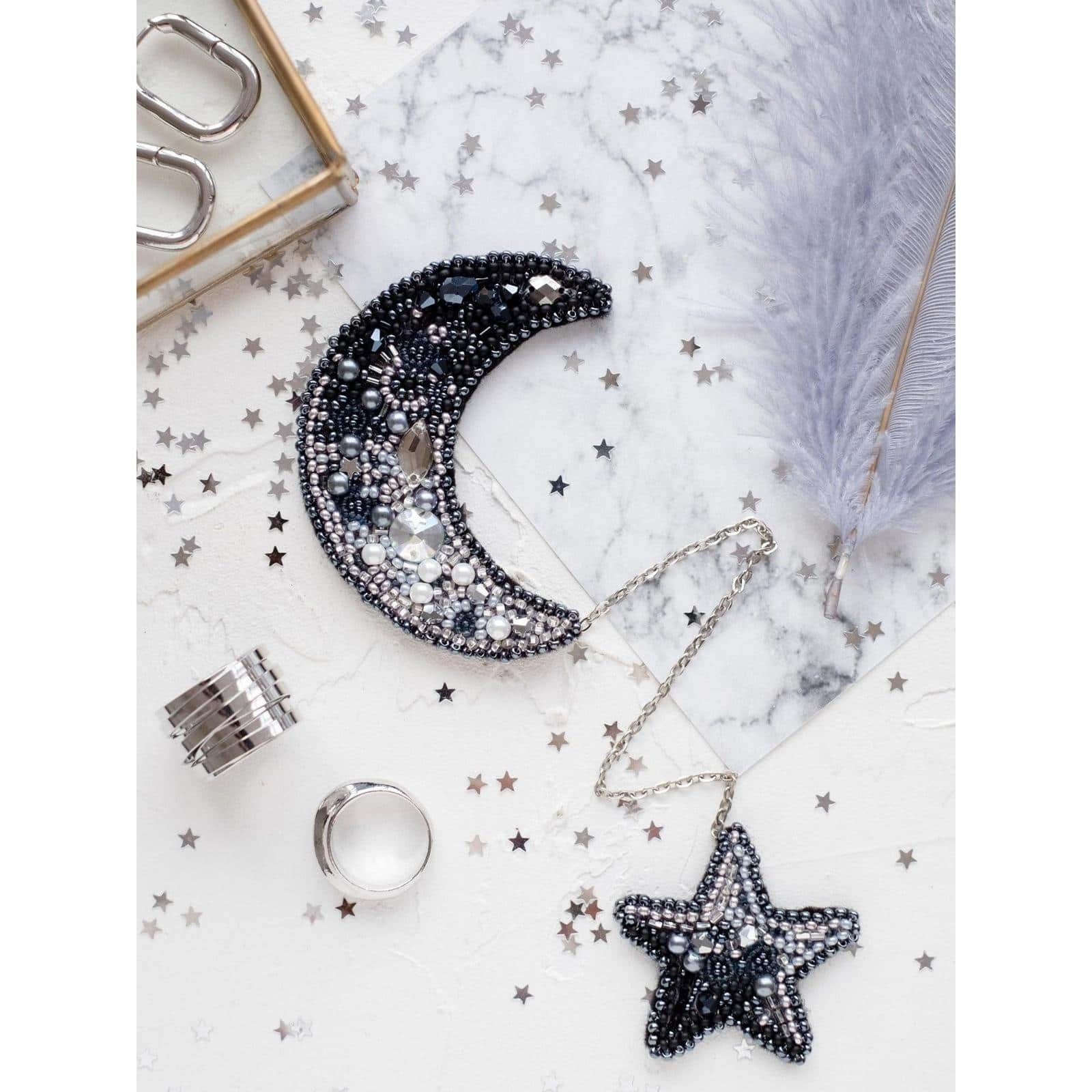 Abris Art Moon Bead Embroidery Decoration Kit