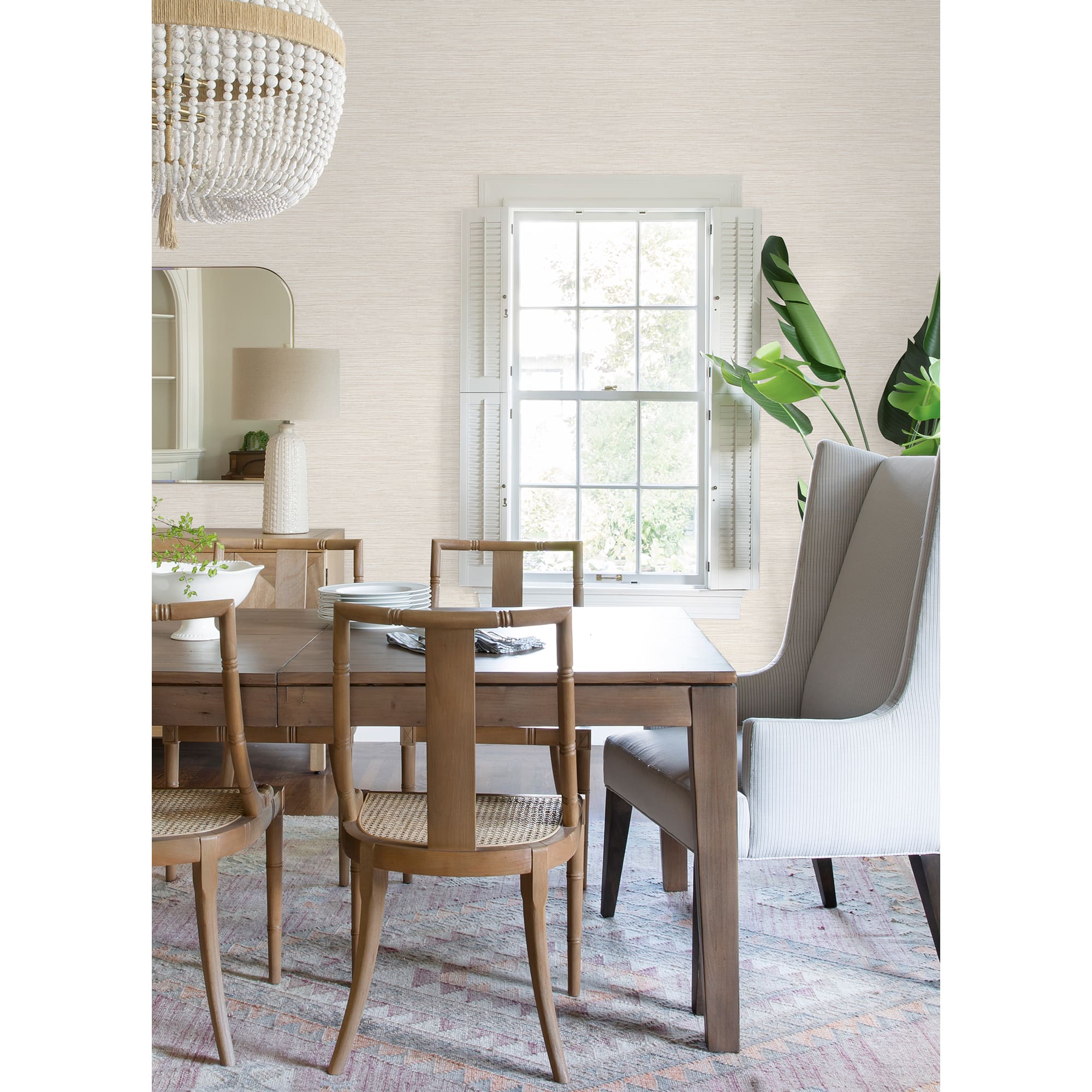 RoomMates Dimensional Grasscloth Peel & Stick Wallpaper