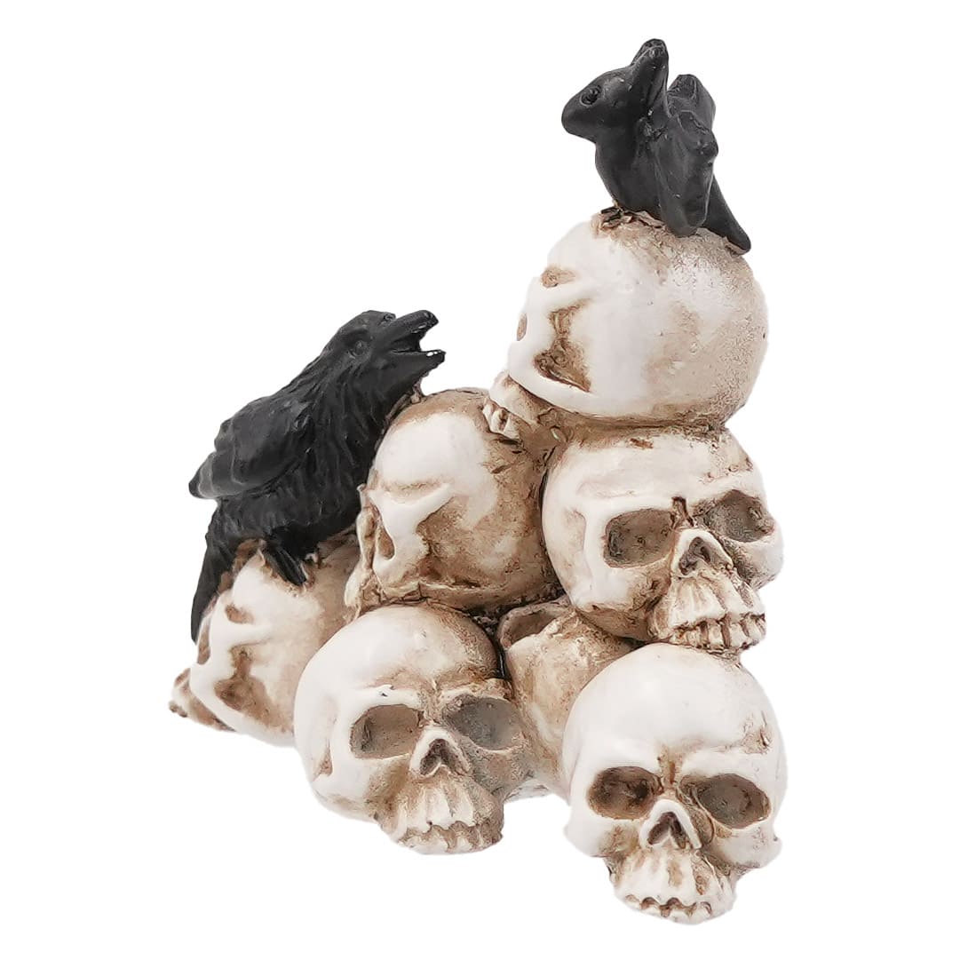 Mini Stack of Skulls with Crow & Bat by Ashland®