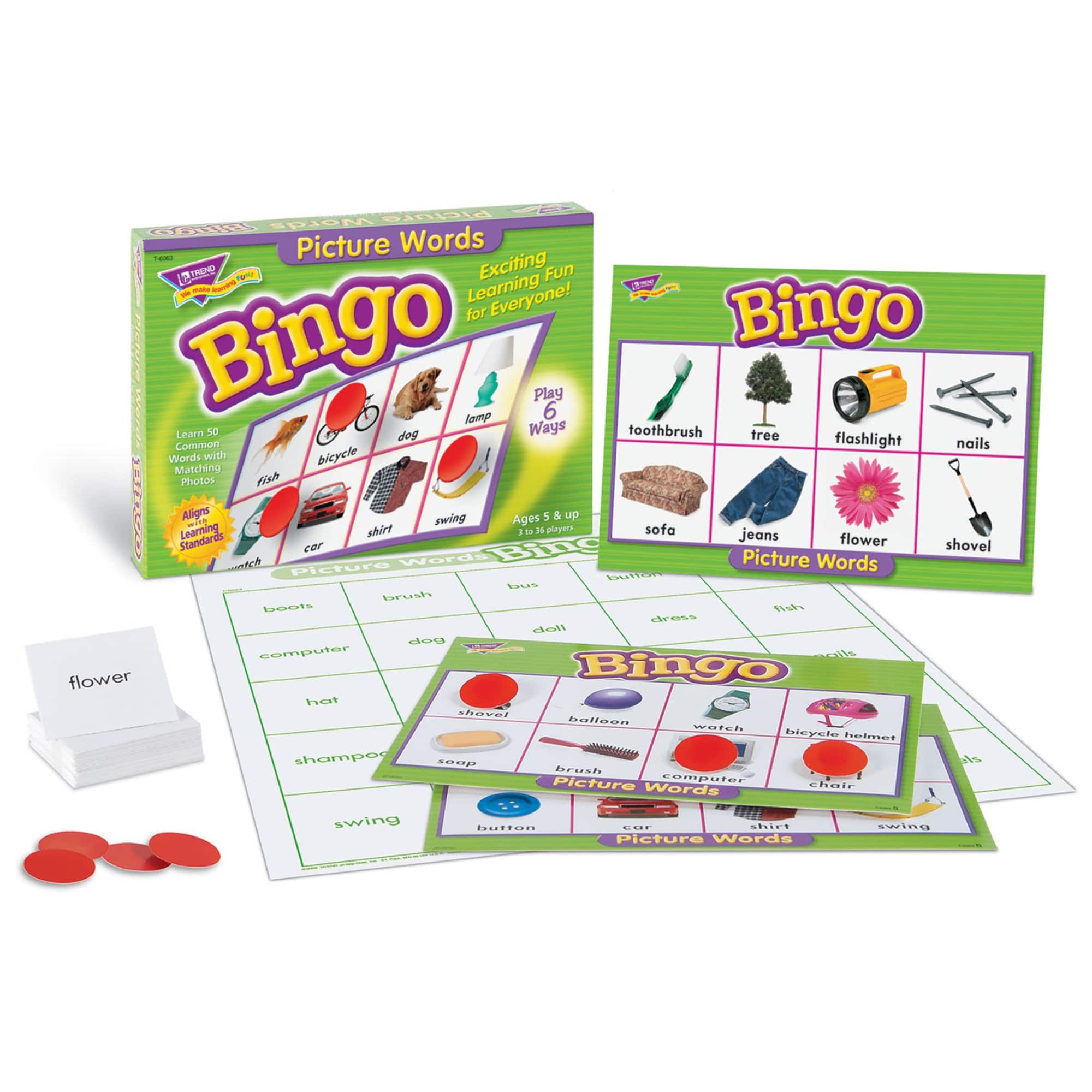 Trend Enterprises® Picture Words Bingo