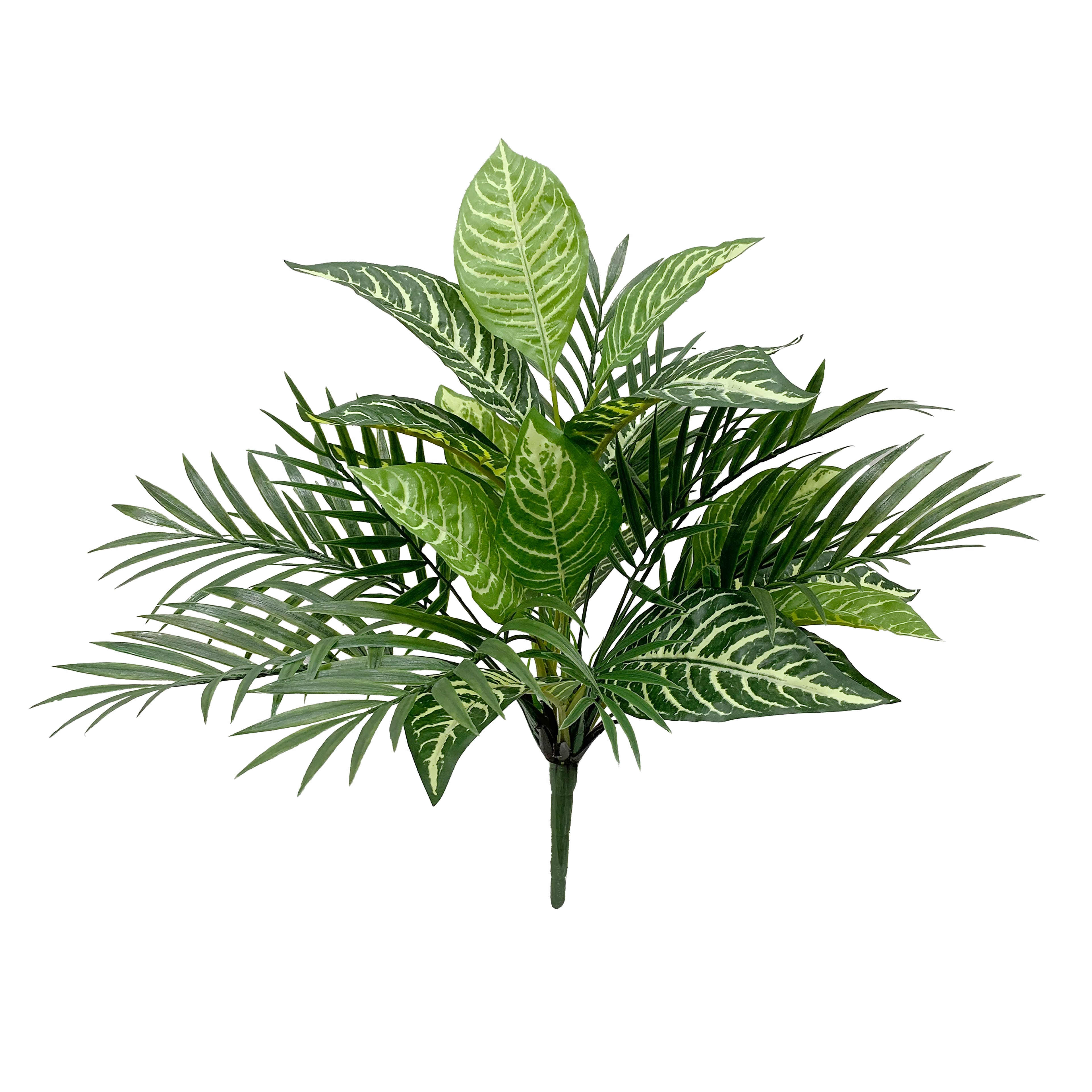 18" Green Zebra Palm Mix Bush by Ashland®