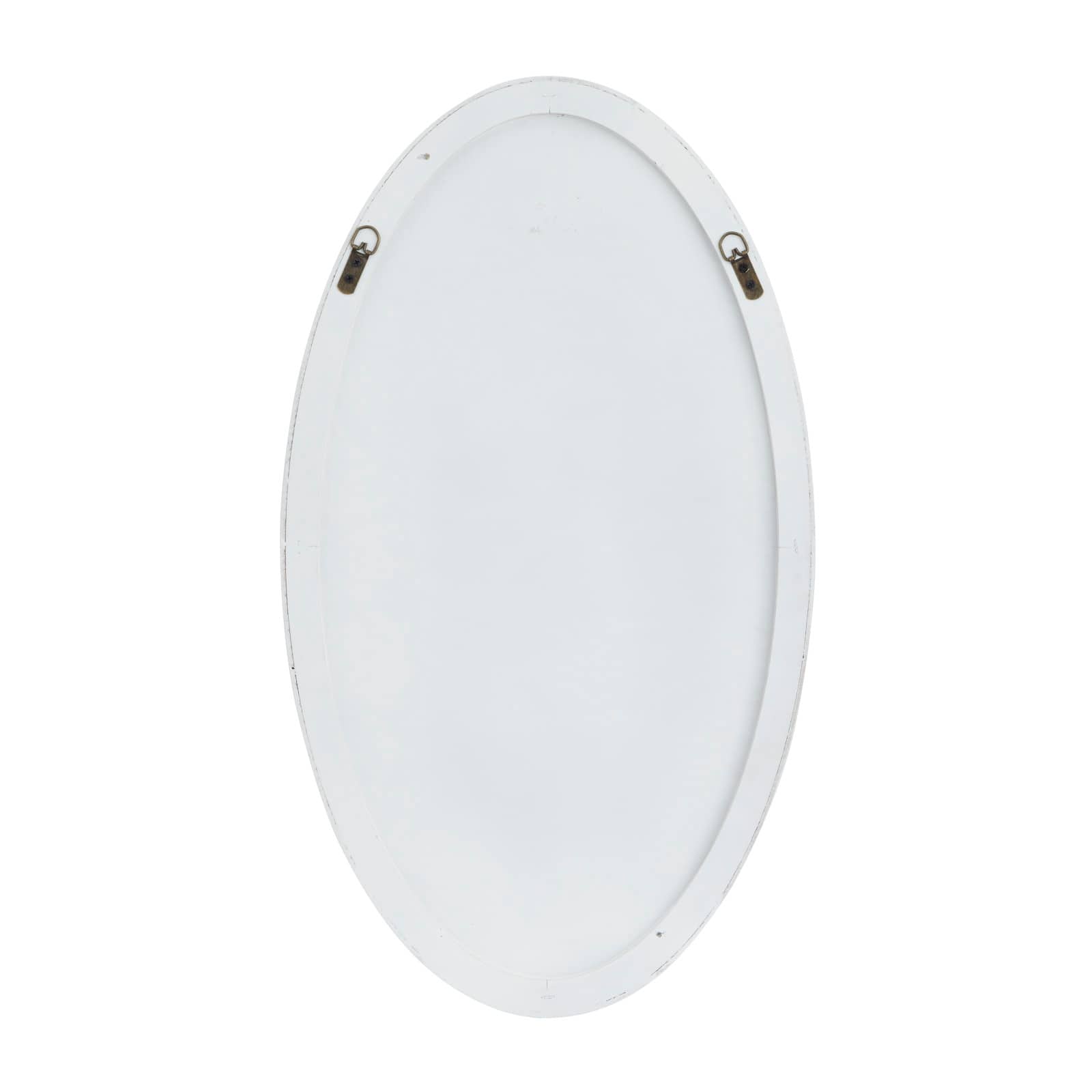 White Contemporary Wall Mirror, 18" x 1" x 32"