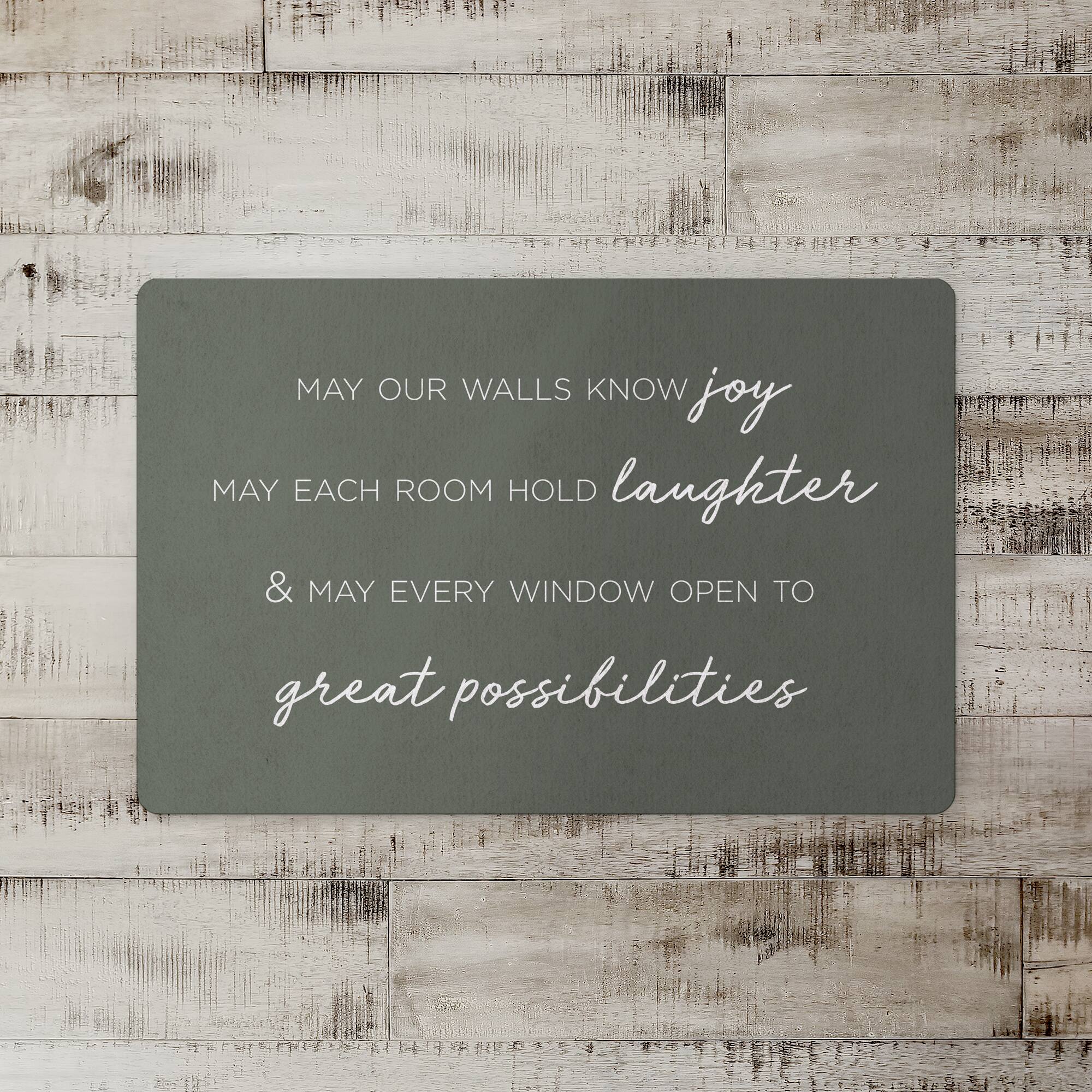 Home Wishes 27" x 18" Floor Mat