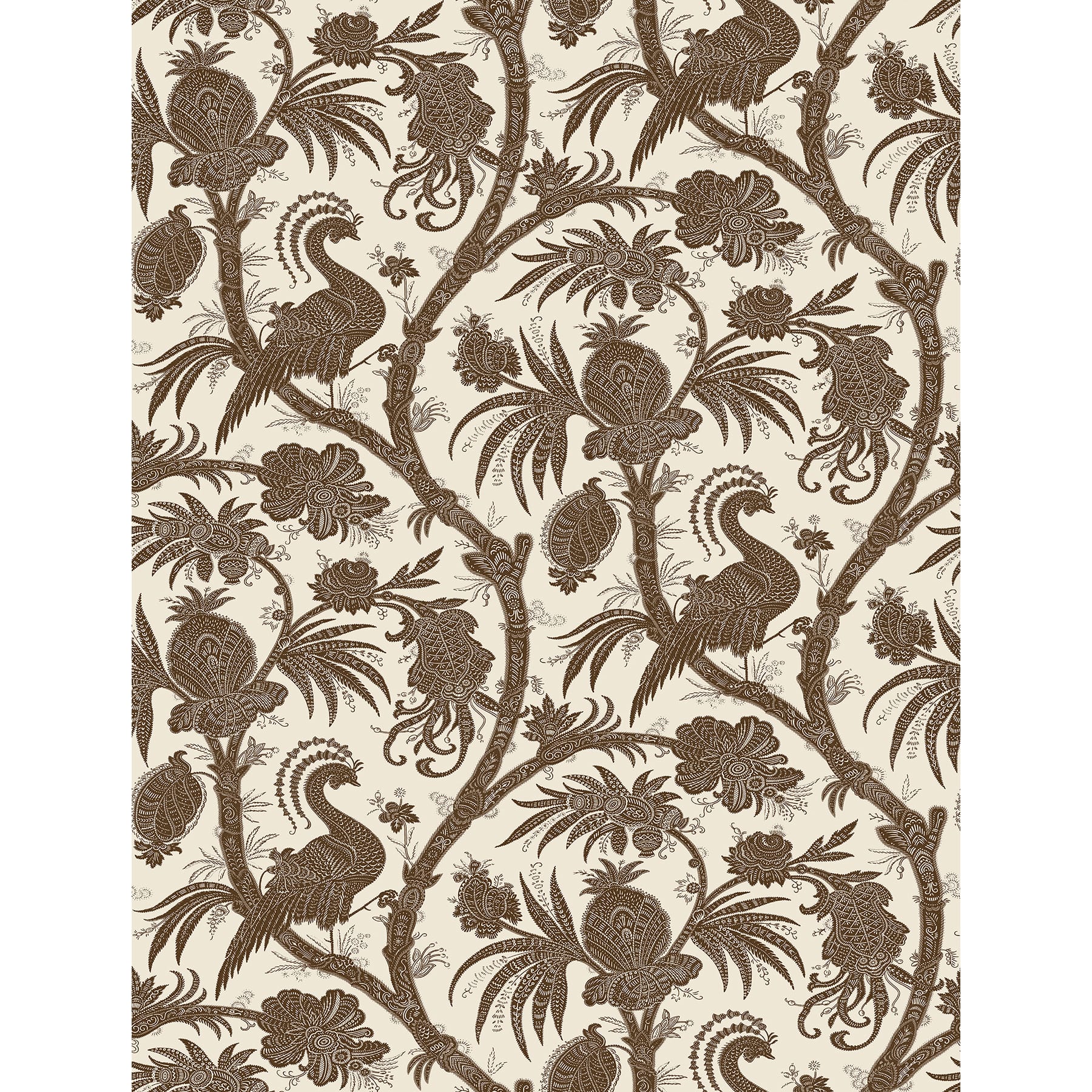 Scalamandre Java Balinese Peacock Peel & Stick Wallpaper